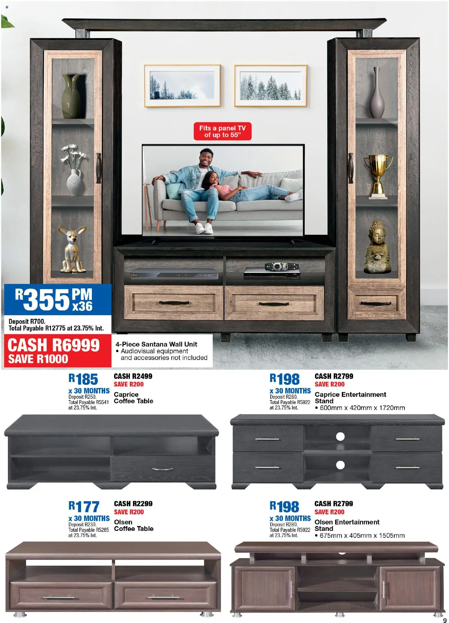 New OK Furniture catalogue – valid from 09.03.2026 | Page: 9 | Products: TV, Coffee table, Table, Coffee