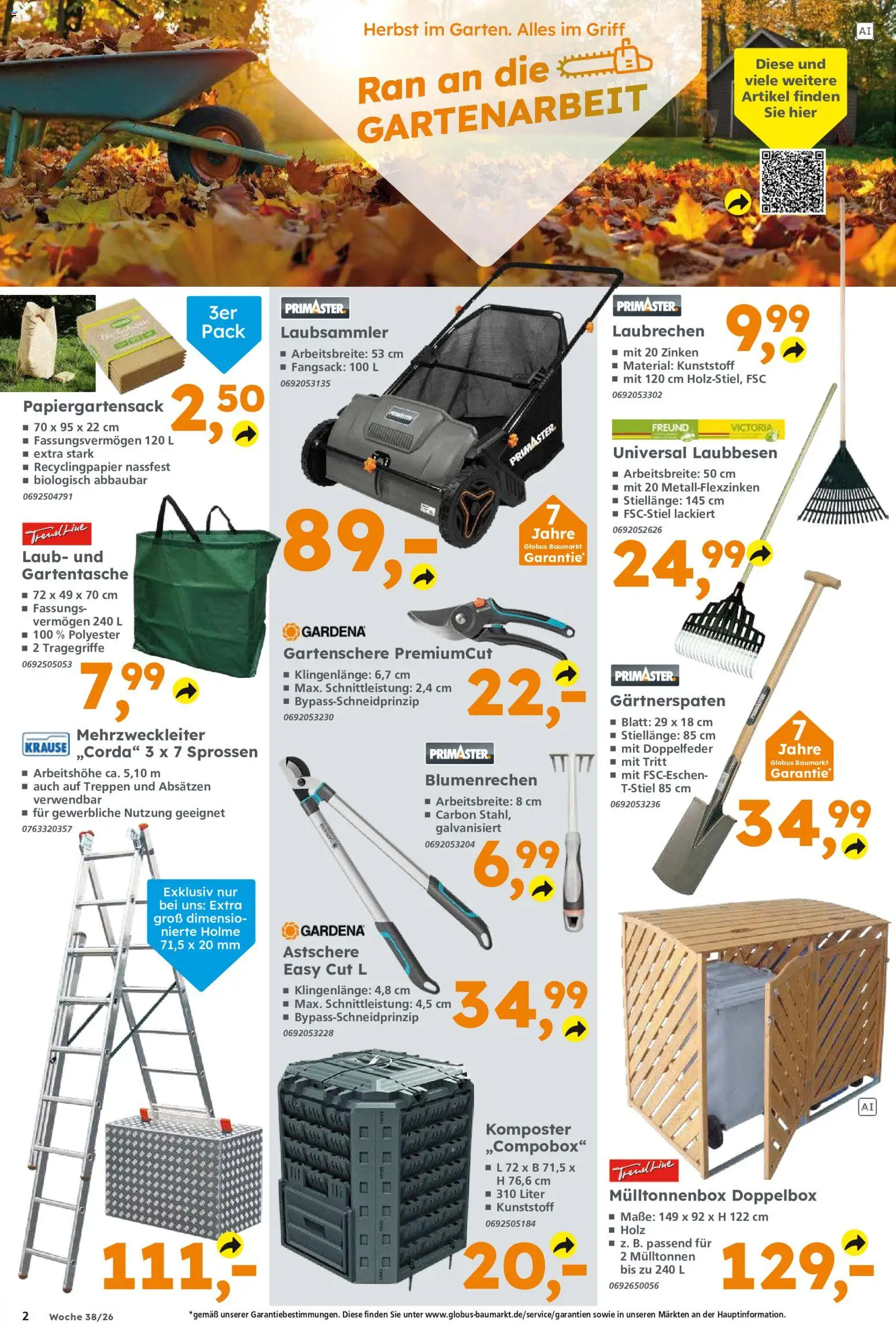 Globus Baumarkt Prospekt – gültig ab 14.09.2026 | Seite: 2