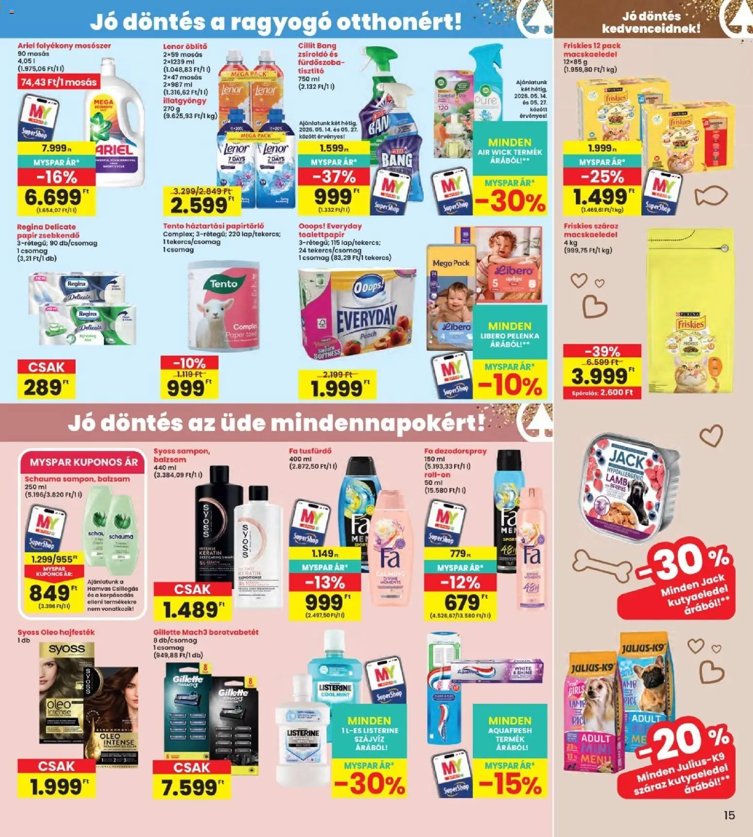 Interspar akciós ujság - amely érvényes a következő dátumtól: 14.05.2026 | Oldal: 15