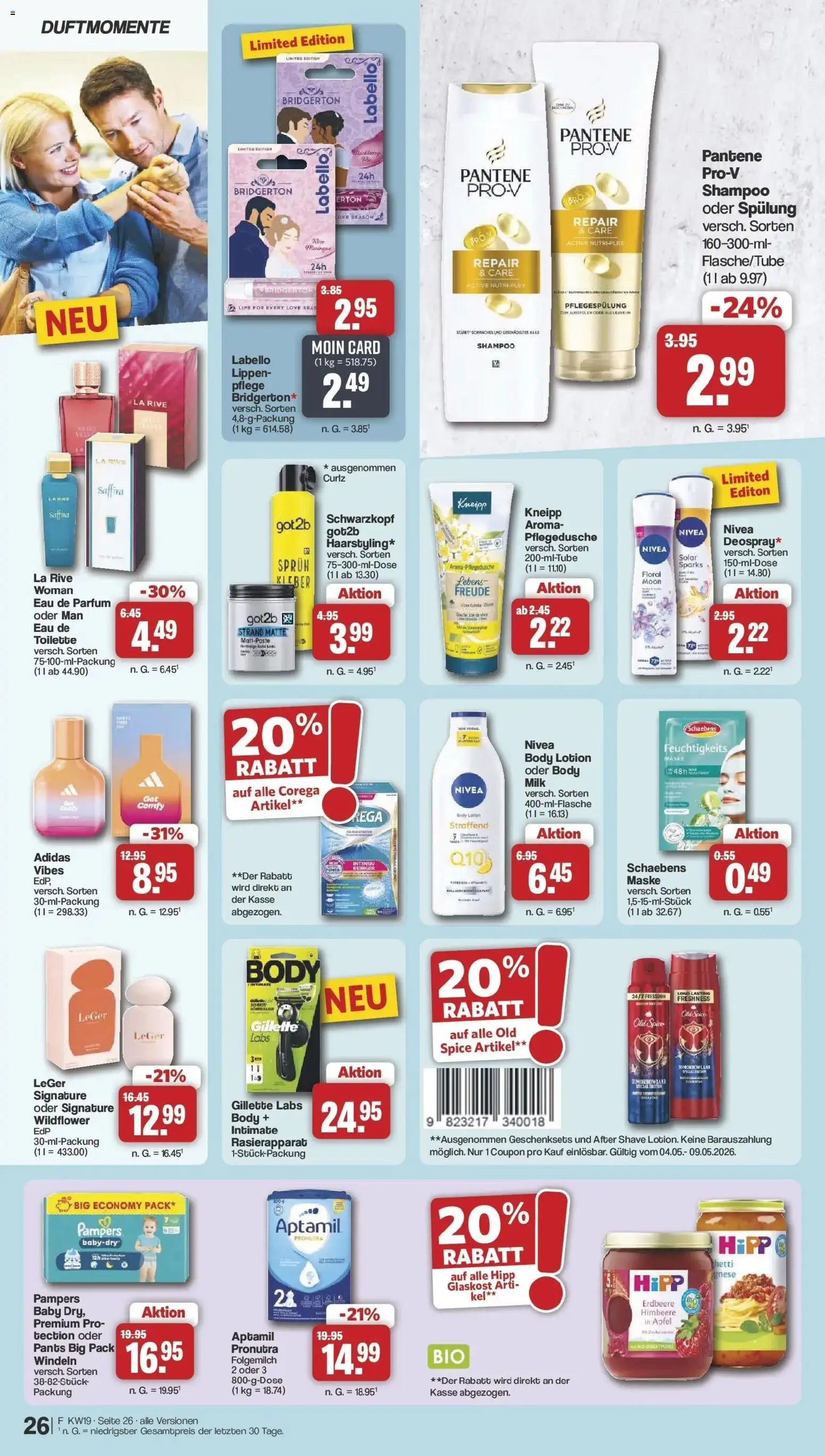 Famila Nordwest - Famila: Wochenangebote – gültig ab 03.05.2026 | Seite: 26 | Produkte: Toilette, Pampers, Äpfel, Maske
