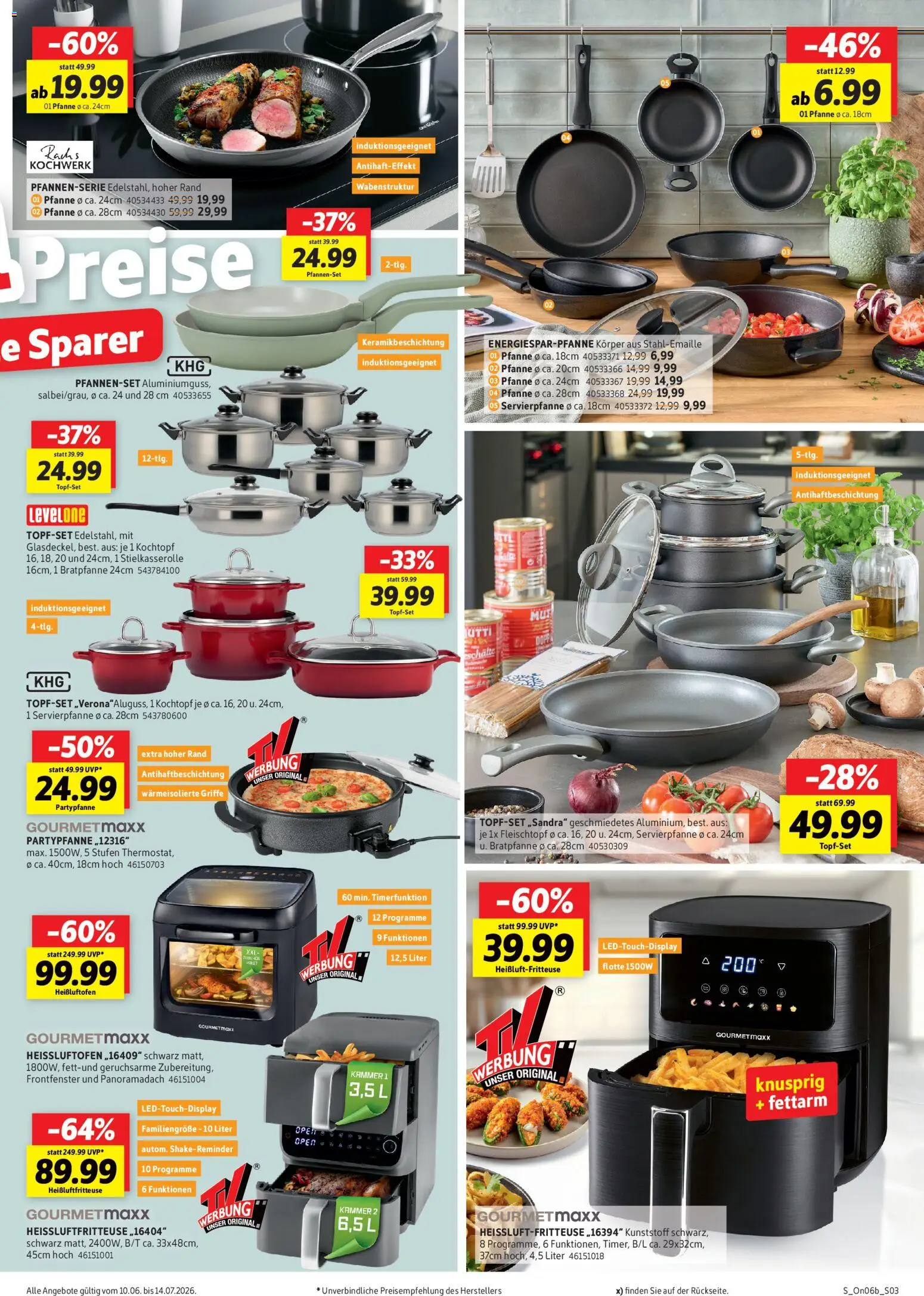 Sconto Party-special – gültig ab 10.06.2026 | Seite: 3 | Produkte: Heißluftfritteuse