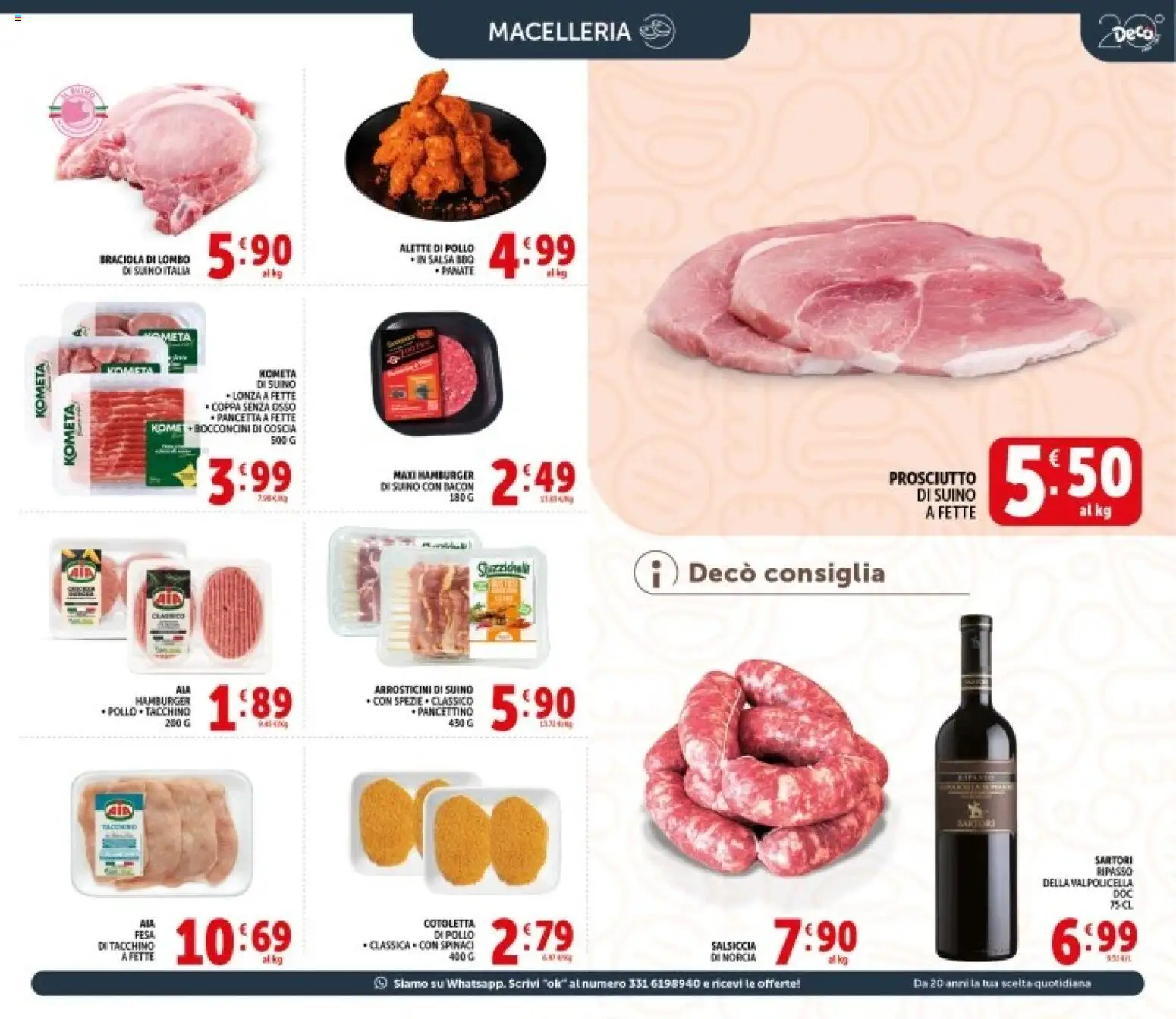Volantino Decò del 08.06.2026 | Pagina: 5 | Prodotti: Pollo, Spezie, Salsa, Arrosticini