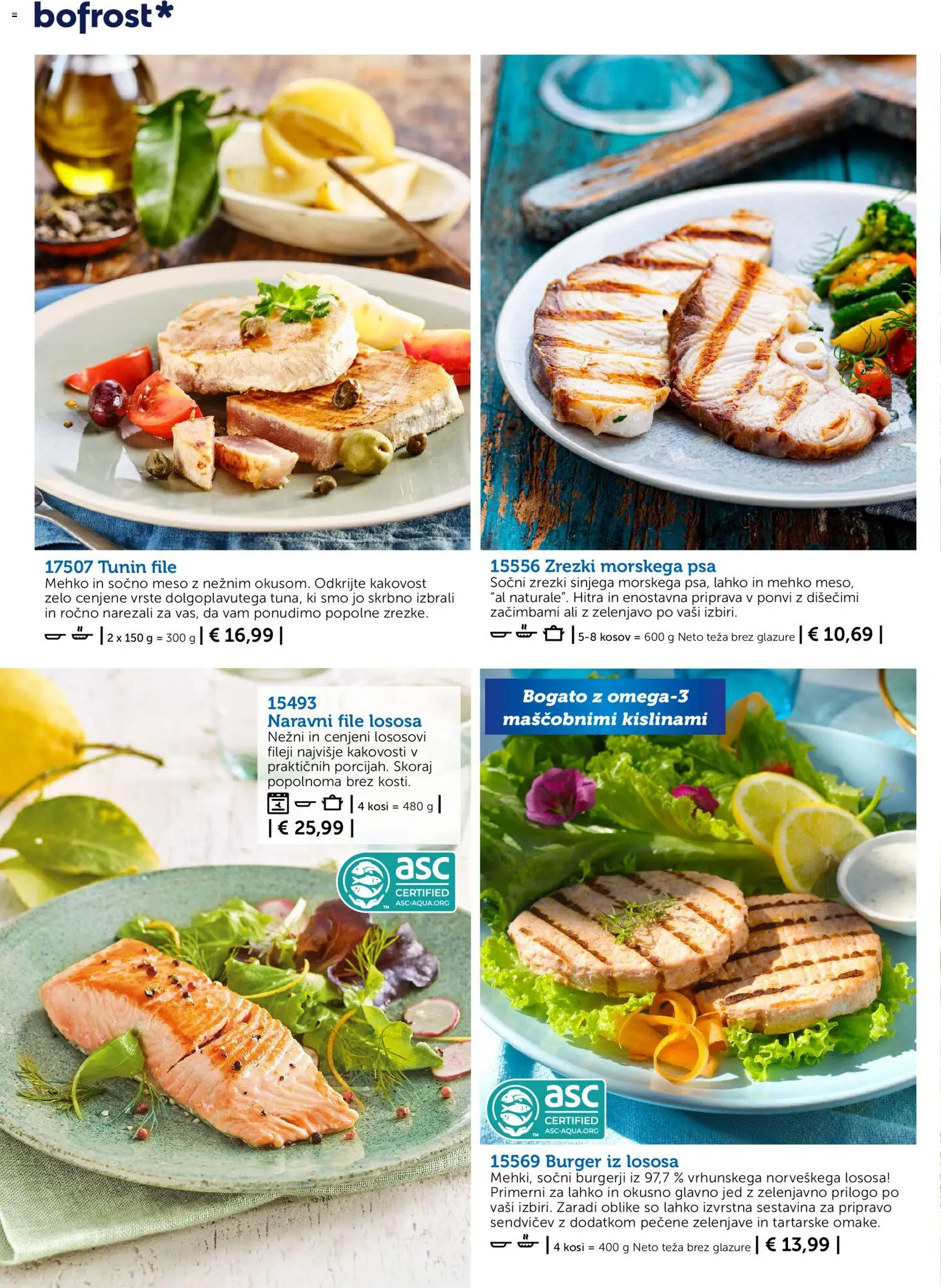 Novi Bofrost katalog ponudbe – veljaven od 01.10.2026 | Stran: 60 | Izdelki: Teza, Burgerji, Zrezki