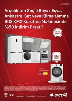 16 Haziran 2026 tarihinden itibaren geçerli olan Arçelik kataloğu önizlemesi