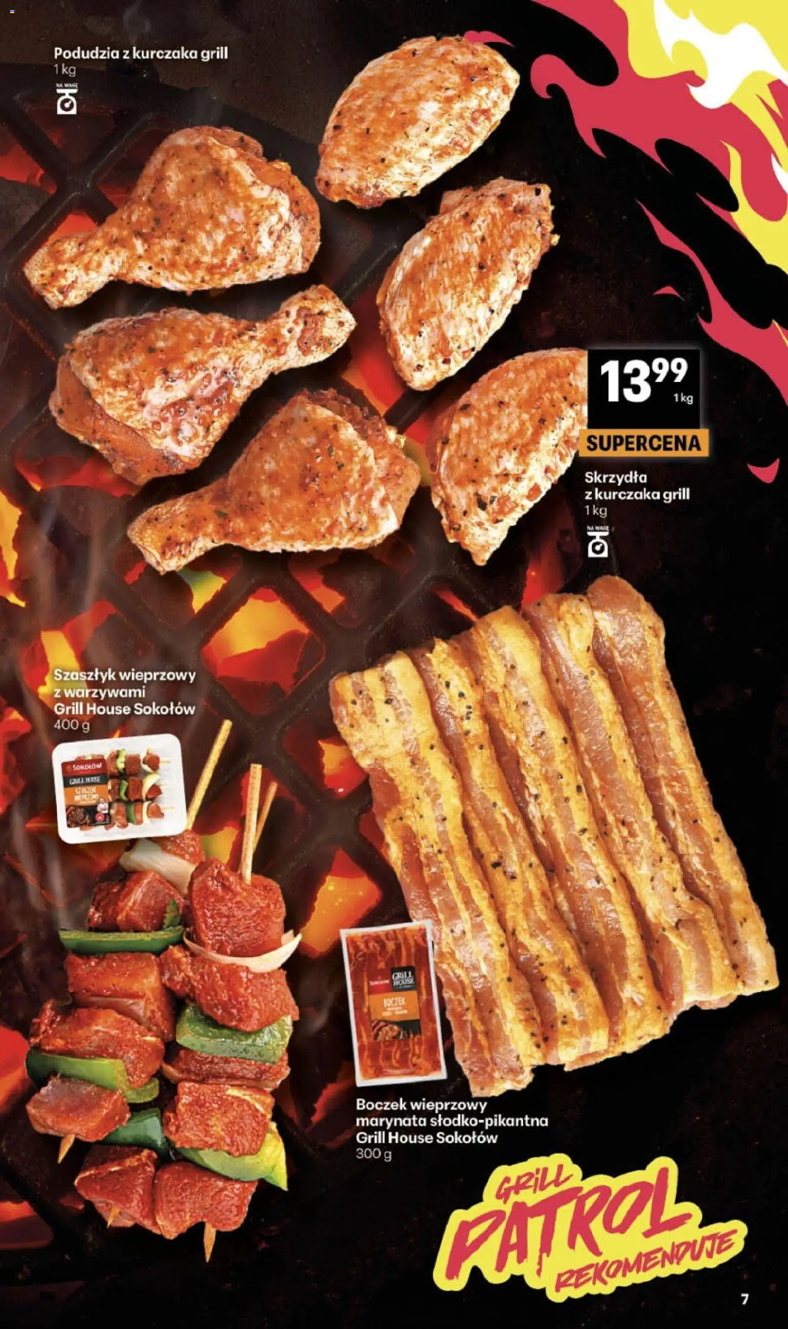 Delikatesy Centrum gazetka od 30.07.2026 | Strona: 7 | Produkty: Boczek wieprzowy, Grill, Podudzia z kurczaka, Boczek