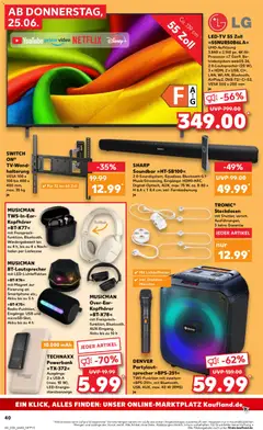 Kaufland Prospekt ab 25.06.2026 gültig | Seite: 40 | Produkte: USB, Soundbar, TV, Video