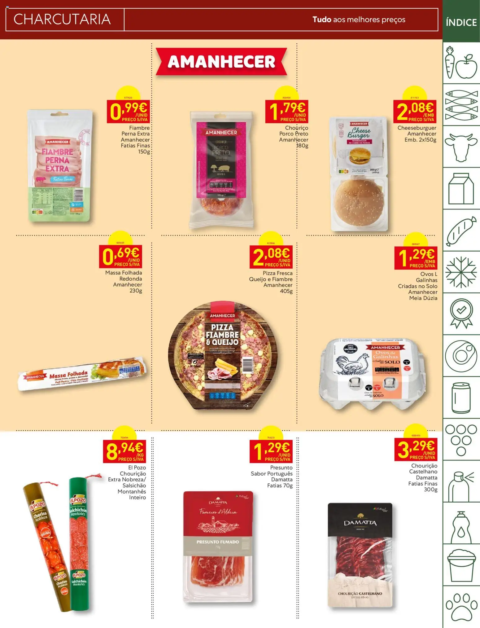 Recheio folheto │ válido de 26.05.2026 | Página: 9 | Produtos: Ovos, Presunto, Pizza, Chouriço
