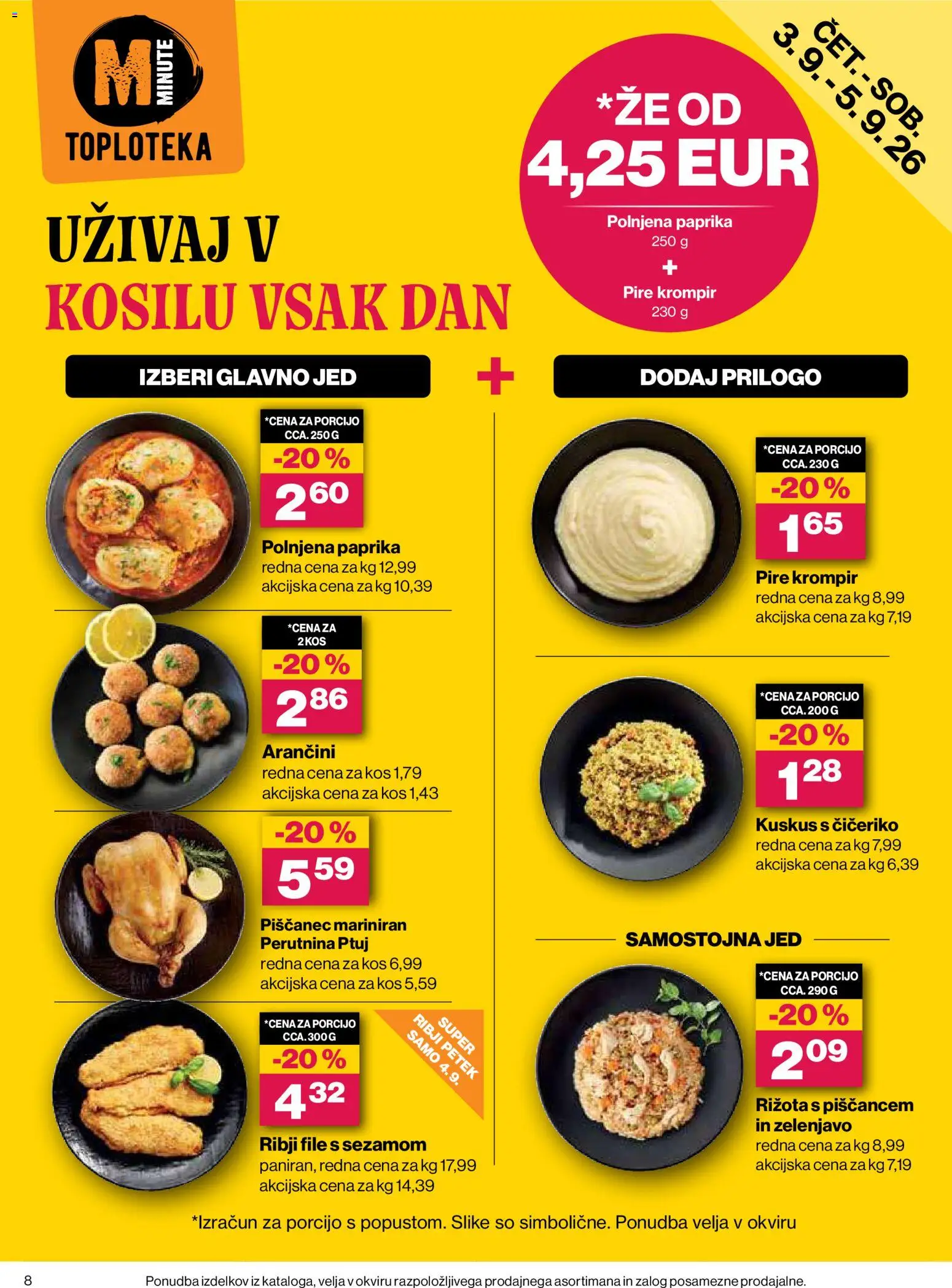 Novi Mercator katalog ponudbe – veljaven od 03.09.2026 | Stran: 8 | Izdelki: Paprika, Kos, Rižota, Kuskus