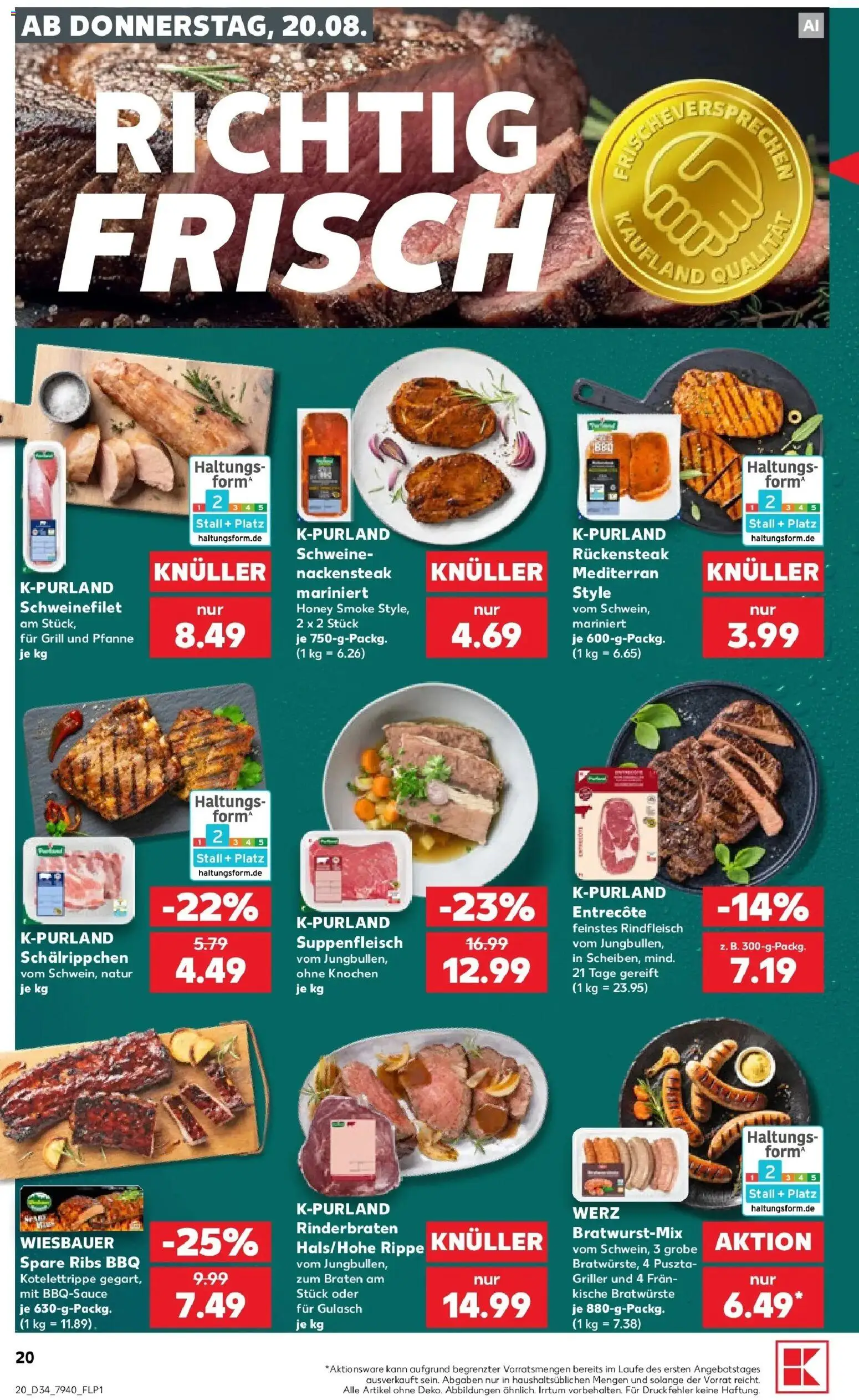 Prospekt Kaufland ab 17.08.2026 » Angebote Online zum Blättern | Seite: 31 | Produkte: Grill, Entrecote, Gulasch, Griller
