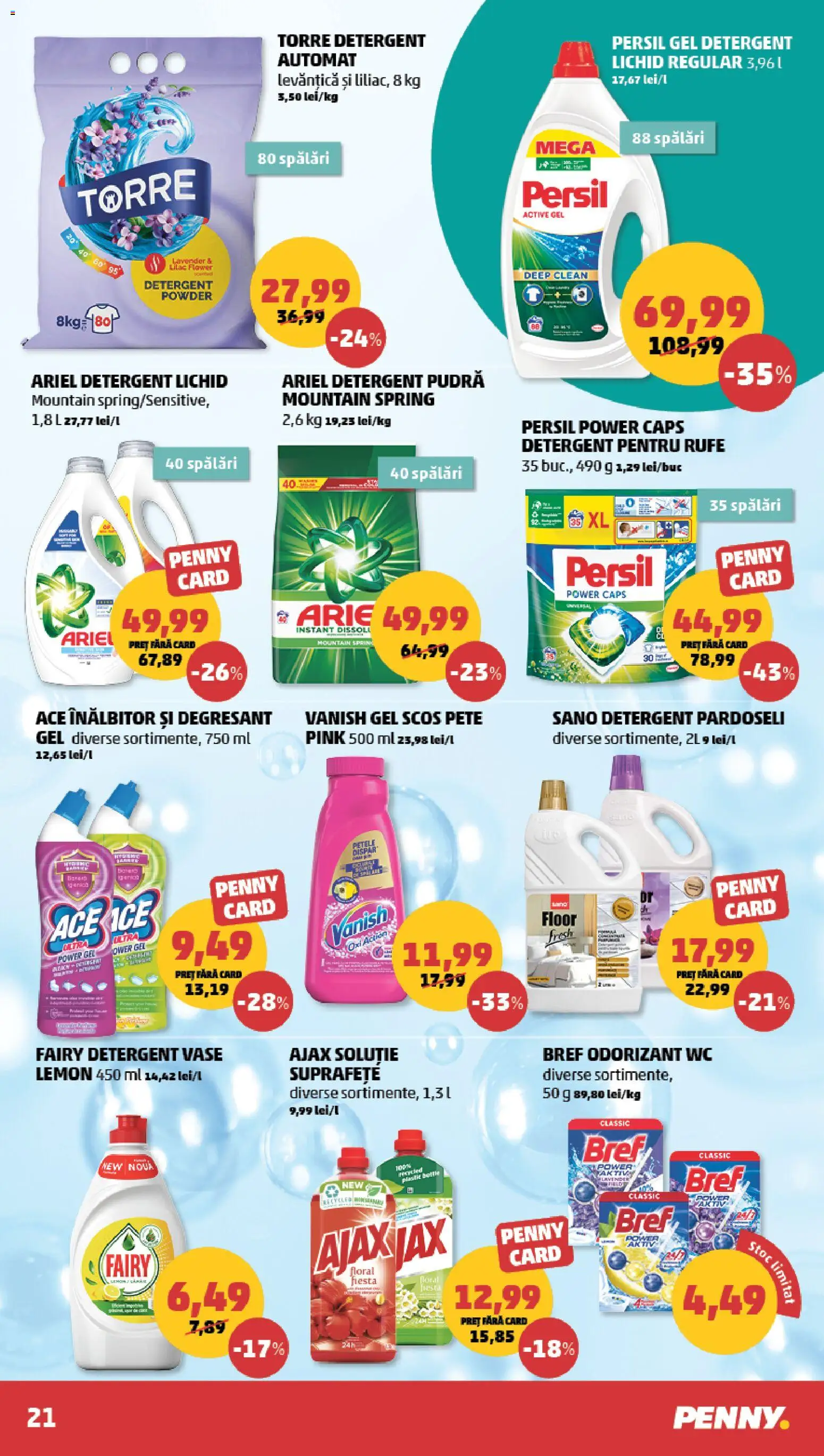 Noul catalog PENNY – valabil de la 27.05.2026 | Pagină: 21 | Produse: Pomelo, Kedi Ödül Oyuncakları, Pudră, Çelik Mama ve Su Kabı
