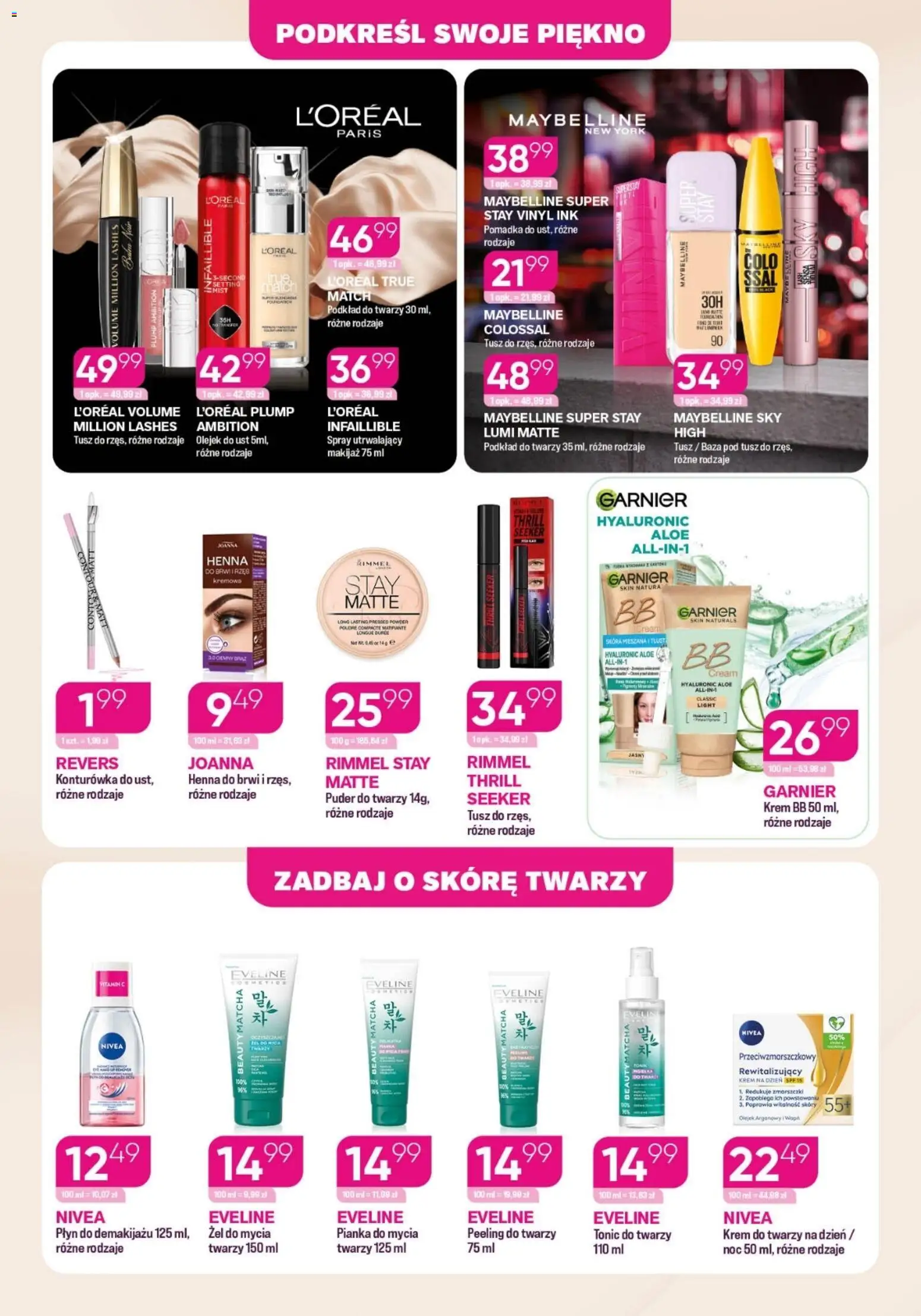Koliber gazetka od 10.09.2026 | Strona: 2 | Produkty: Peeling do twarzy, Płyn do demakijażu, Krem, Krem do twarzy