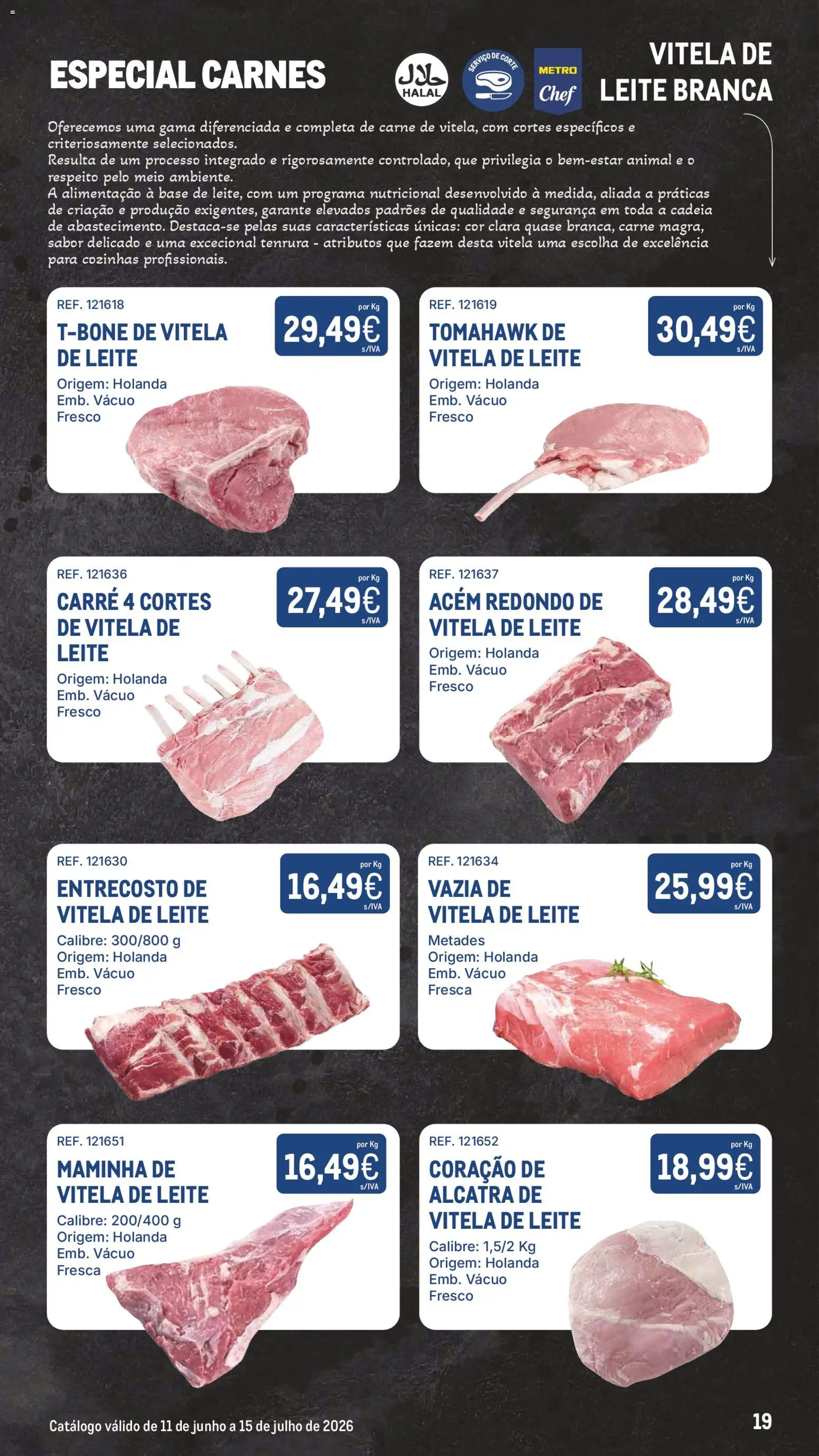 Makro Especial Carnes │ válido de 11.06.2026 | Página: 19 | Produtos: Vitela, Base, Leite, Carne