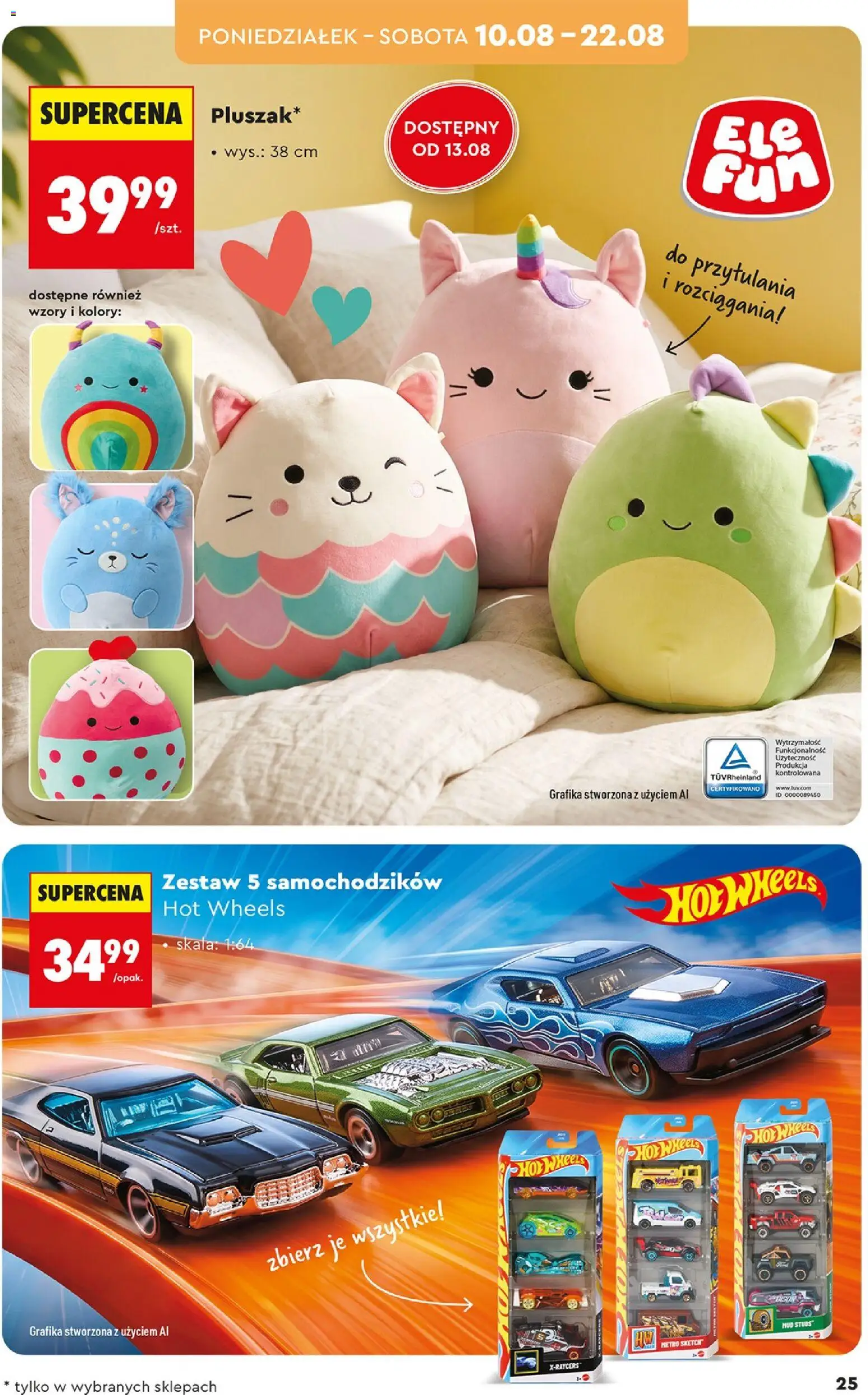 Biedronka Polsko leták - Hity i inspiracje od 10.08.2026 | Strana: 25 | Produkty: Hot Wheels