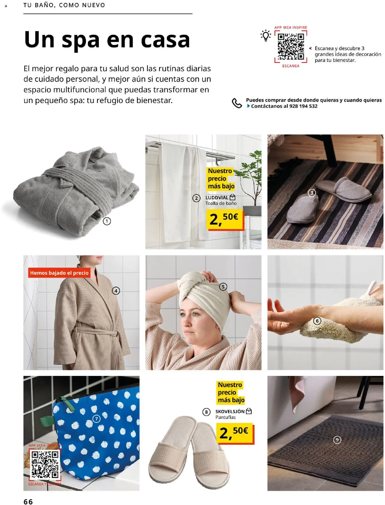 Catálogo IKEA Accesorios y decoración │ válido desde el 01/02/2026 | Página: 66 | Productos: Toalla de baño, Pantuflas, Decoración, Baño
