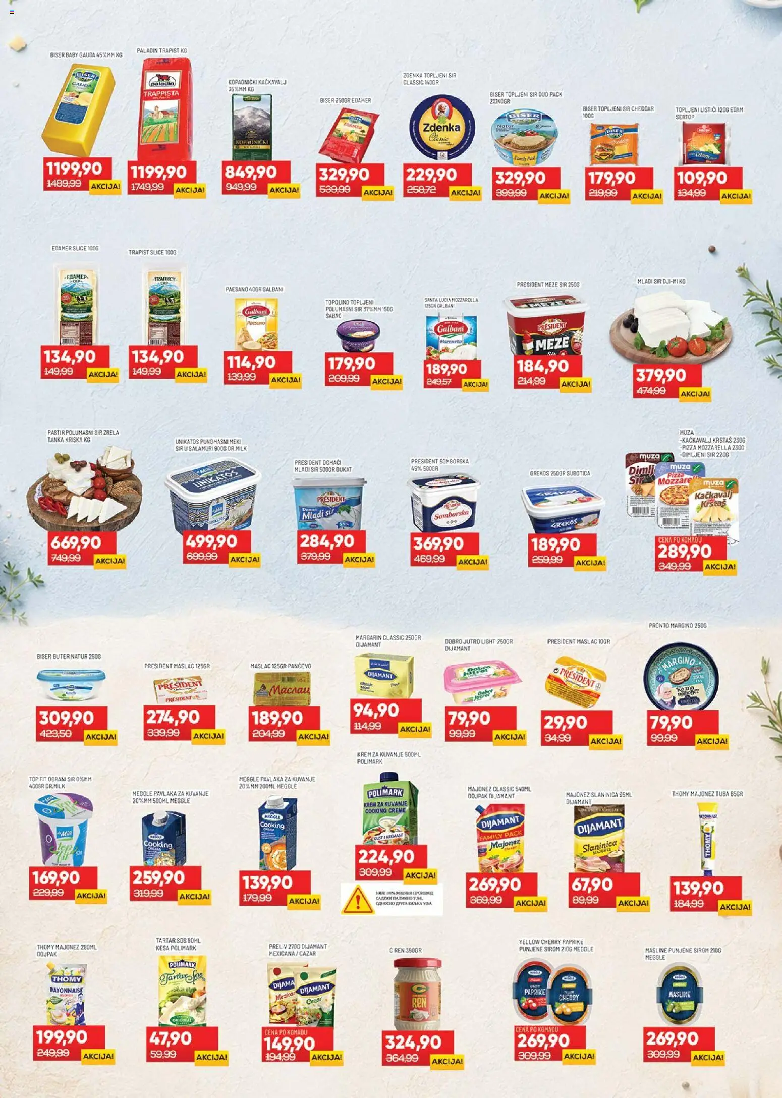 Medius katalog - važi od 30.06.2026 | Strana: 4 | Proizvode: Pronto, Edamer, Sos, Dimljeni sir