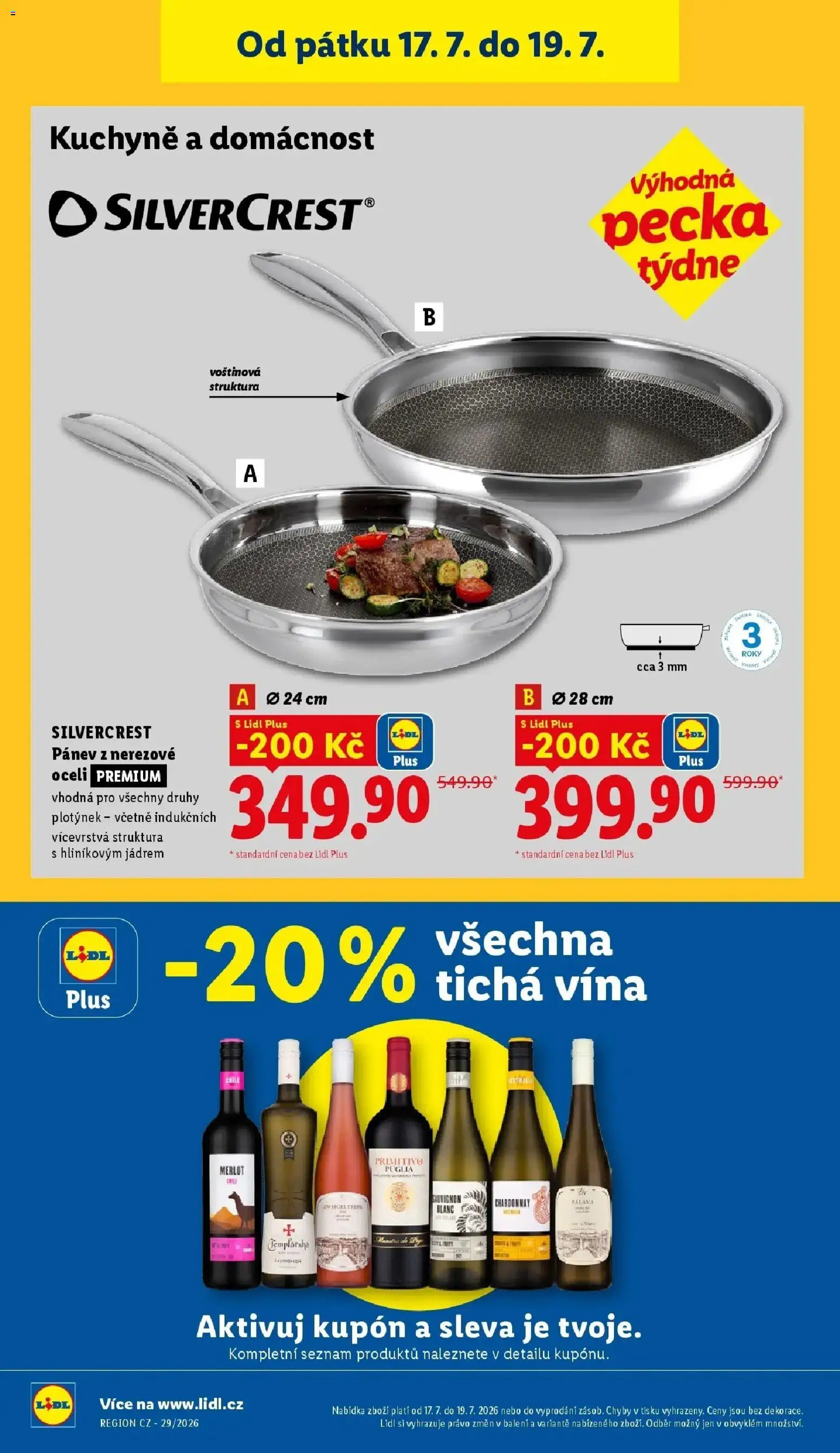 Lidl aktuální leták od 16.07.2026 | Strana: 44 | Produkty: Pánev, Paruka, Merlot, Kuchyně
