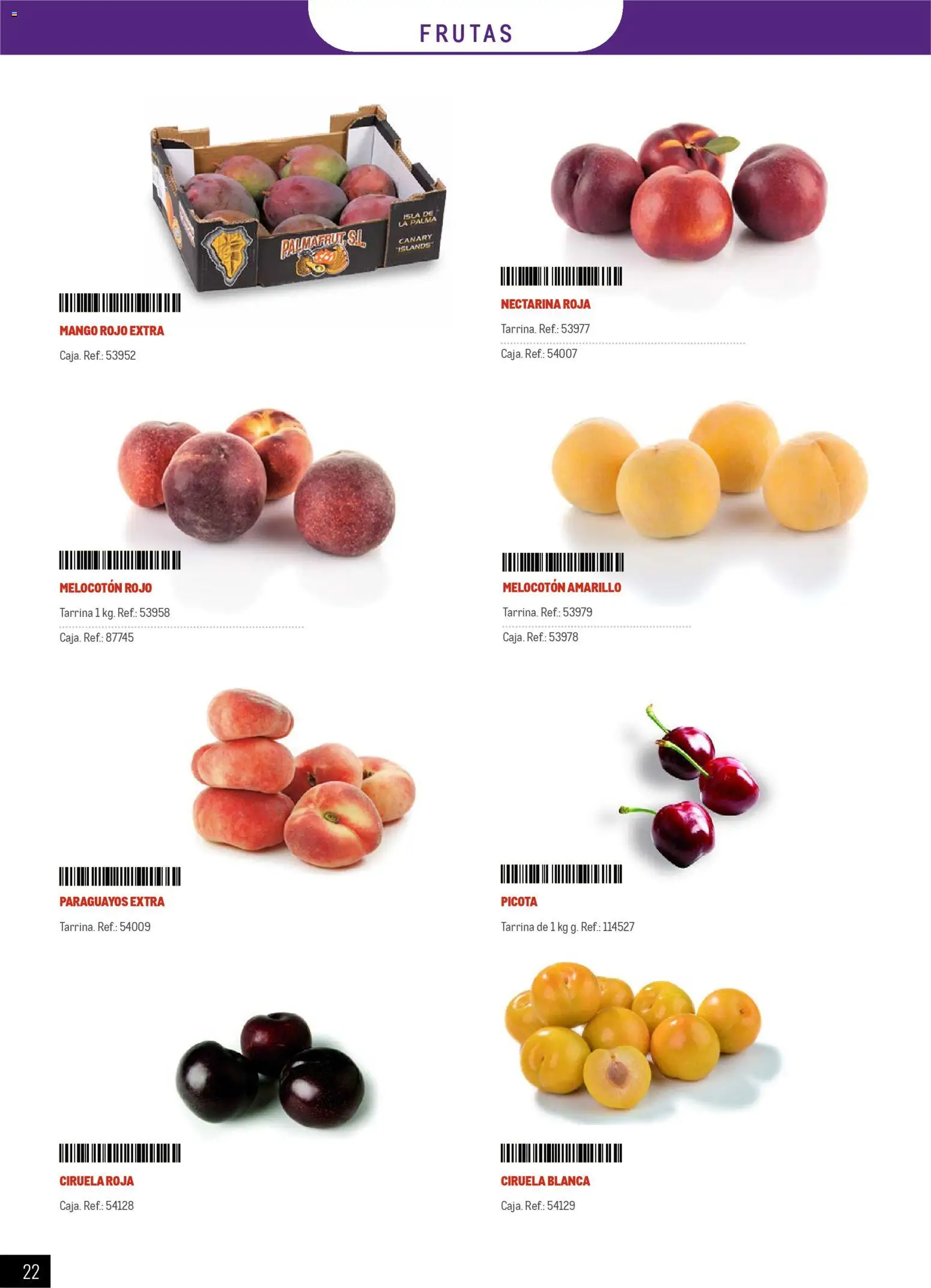 Makro - Especial Frutas y Verduras Canarias │ válido desde el 05.01.2026 | Página: 22 | Productos: Melocotón rojo, Ρούτερ, Melocotón amarillo