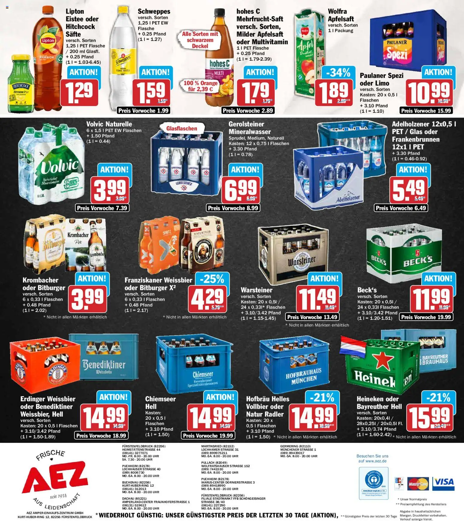 AEZ Prospekt – gültig ab 08.06.2026 | Seite: 16 | Produkte: Bitburger, Adelholzener, Zitrone, Uhr