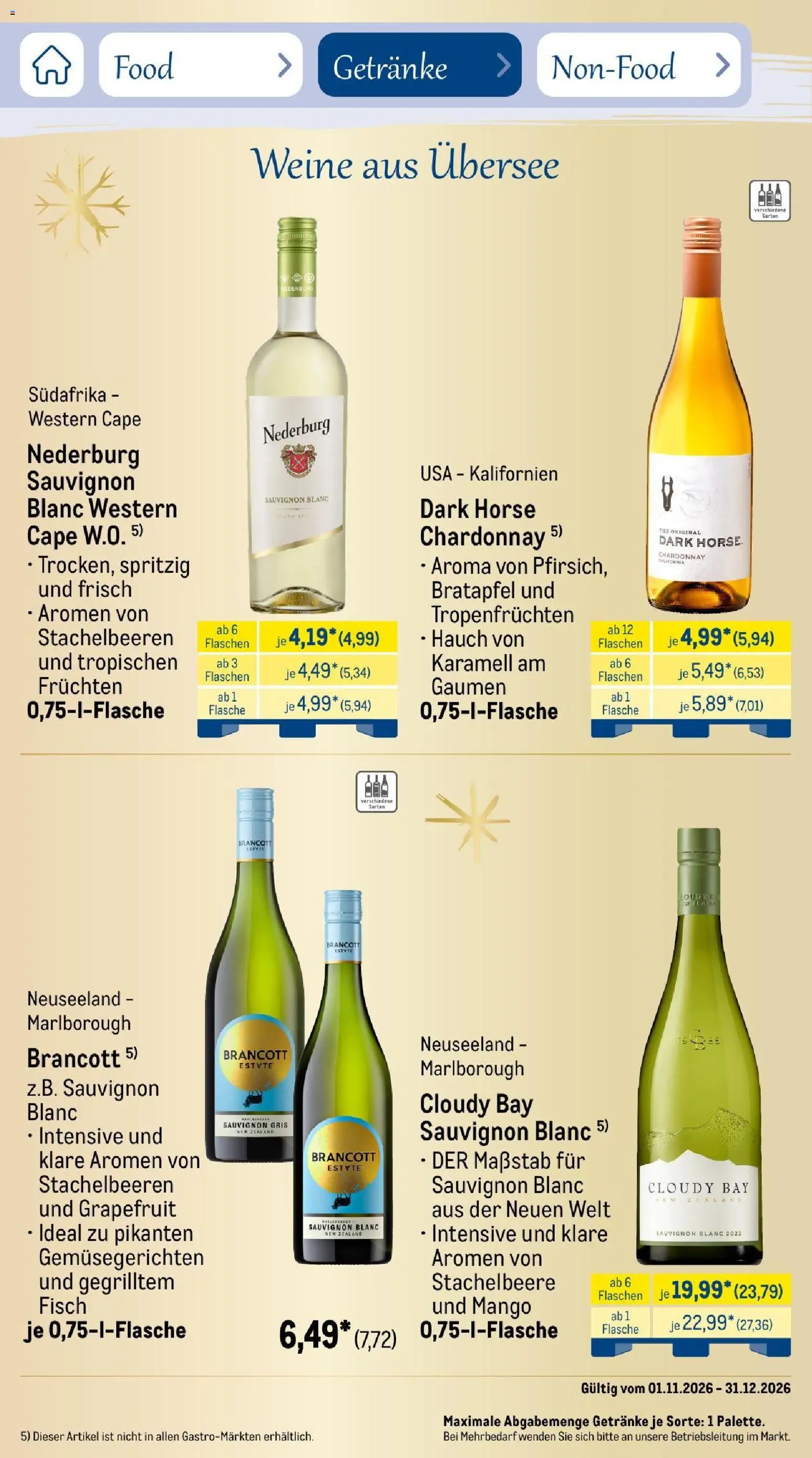 Metro Saisonkatalog Festtage voller Genuss – gültig ab 01.11.2026 | Seite: 72 | Produkte: Fisch, Grapefruit, Mango