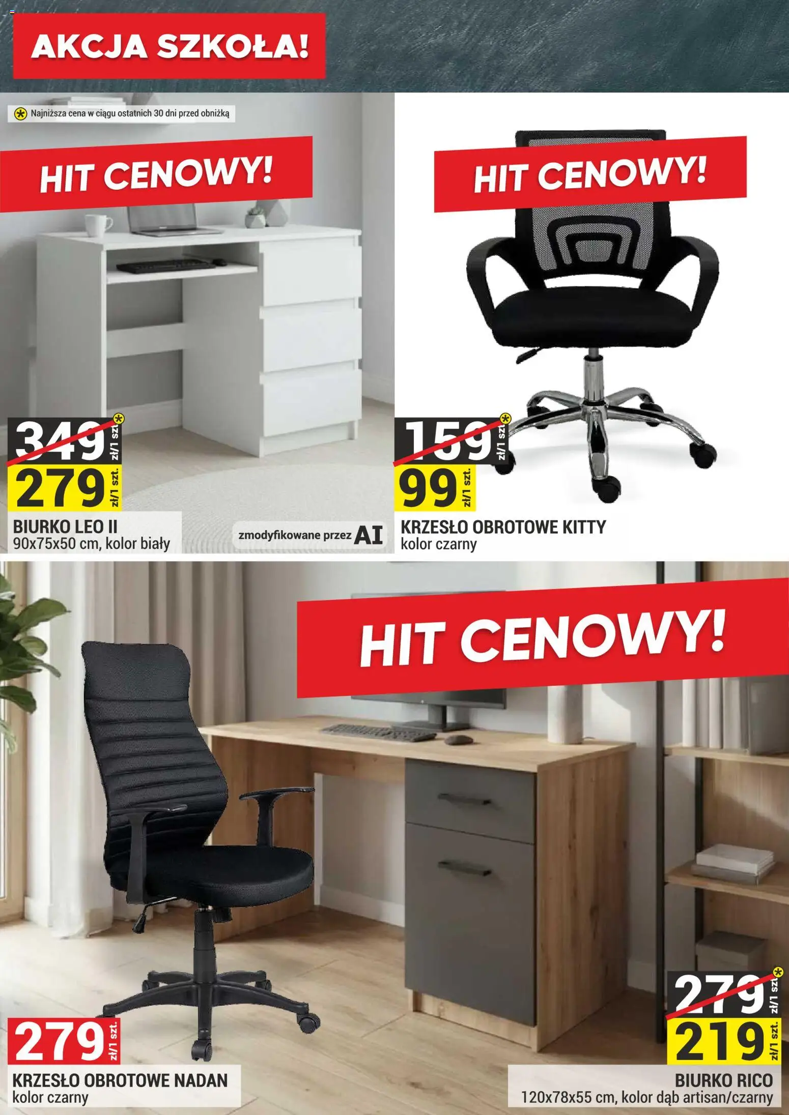 Merkury Market gazetka - Meble, Wypoczynki, Materace od 01.09.2026 | Strona: 4 | Produkty: Krzesło, Biurko
