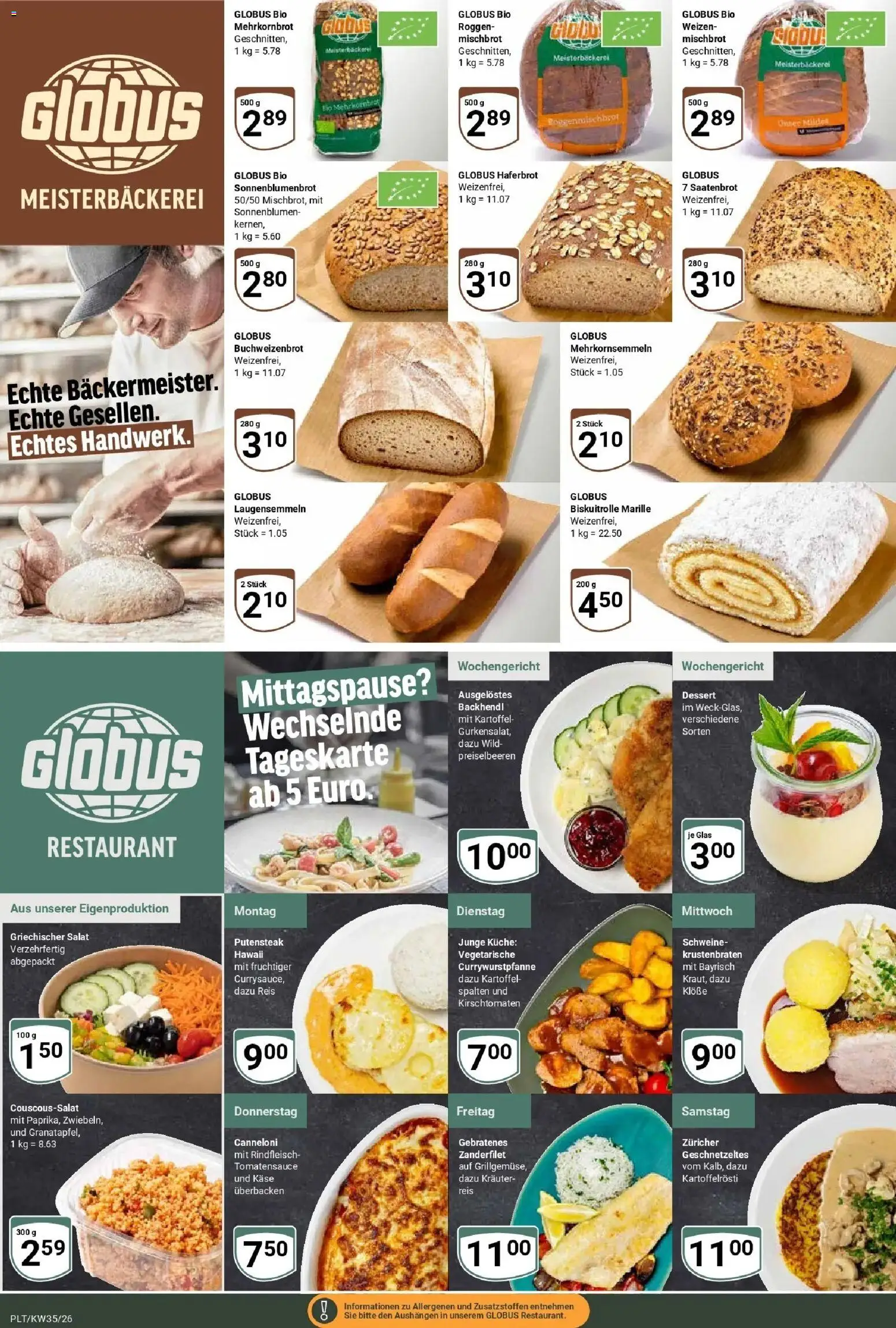 Globus Prospekt Plattling (ab 24.08.2026) » Angebote online | Seite: 7 | Produkte: Küche, Preiselbeeren, Krustenbraten, Kirschtomaten