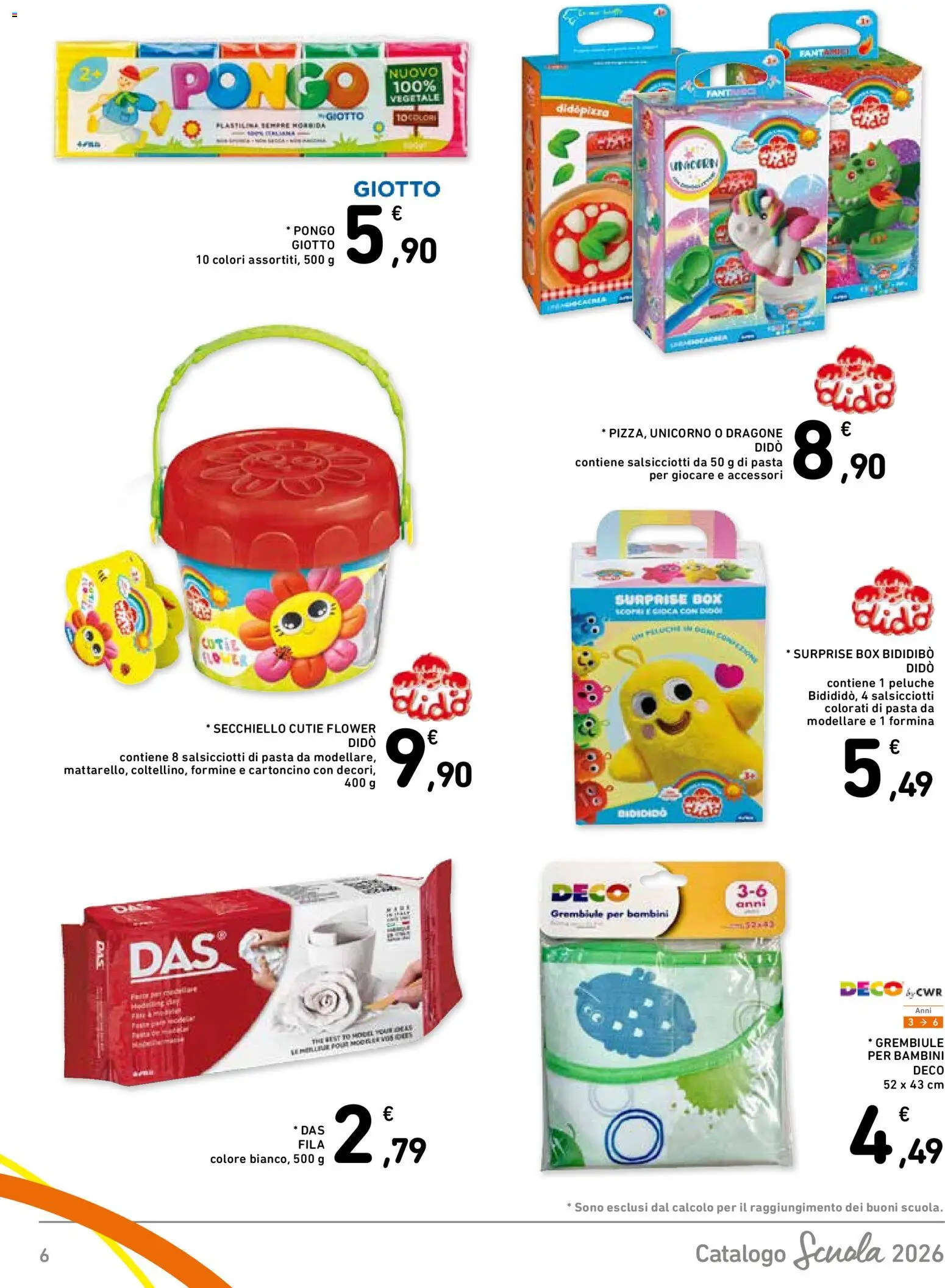 Volantino Spazio Conad del 21/08/2026 | Pagina: 6 | Prodotti: Peluche, Pasta, The, Grembiule