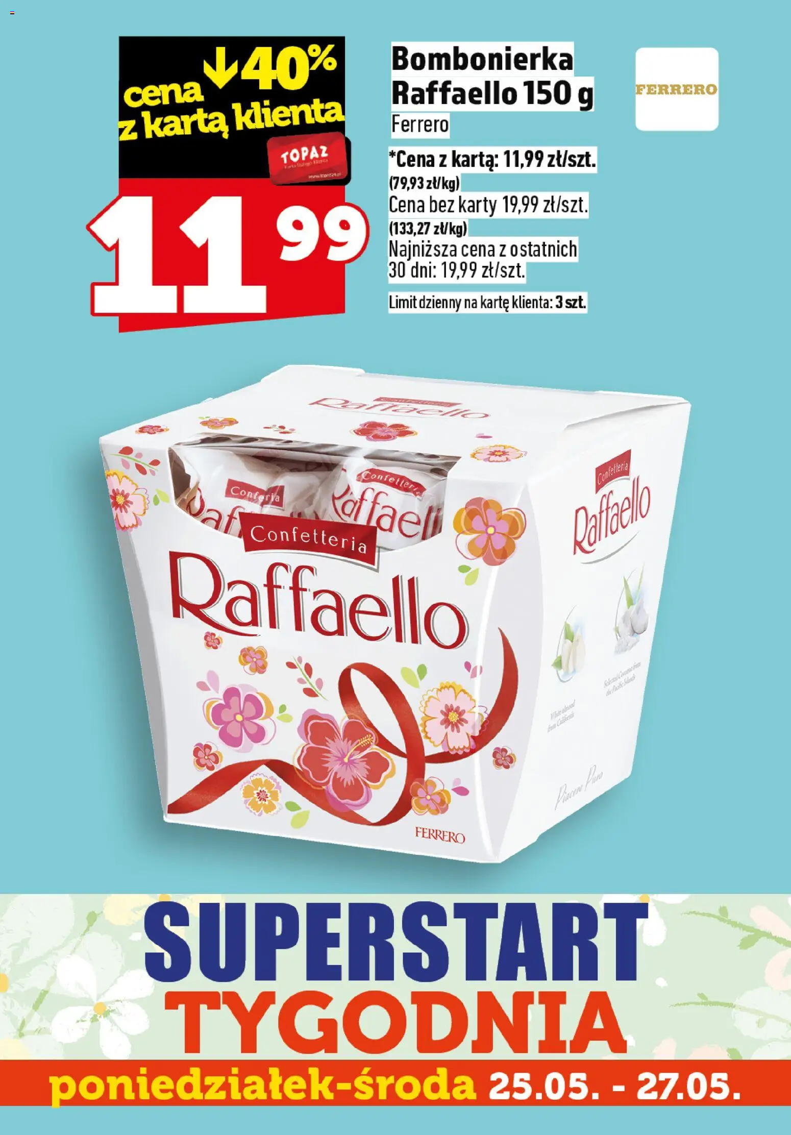 Topaz gazetka - Superstart tygodnia od 25.05.2026 | Strona: 3 | Produkty: Karta, Bombonierka