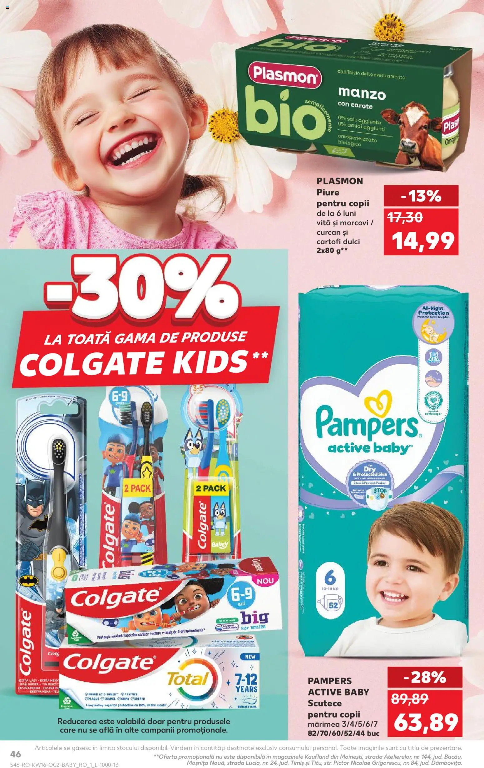 Noul catalog Kaufland – valabil de la 15.04.2026 | Pagină: 46 | Produse: Pirinç gevreği, Taneli organik hardal, Morcovi, Scutece