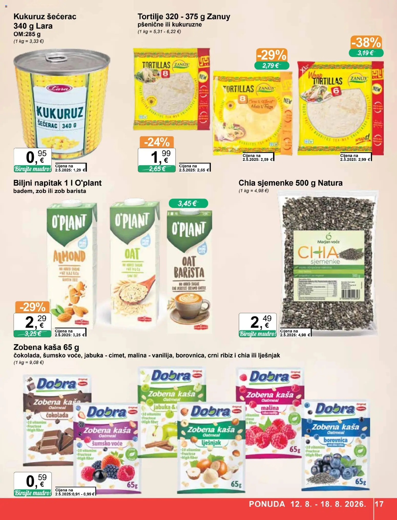 KTC katalog | vrijedi od 12.08.2026 | Stranica: 17 | Proizvodi: Lješnjak, Voće, Sjemenke, Jabuka