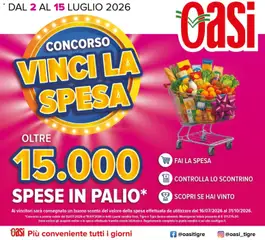 Anteprima del volantino Oasi volantino Roma valido a partire dal 02/07/2026