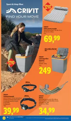Ofertele Lidl valabile de la 27.04.2026 | Pagină: 16 | Produse: Hamac, Baterii, Apă, Ladă frigorifică
