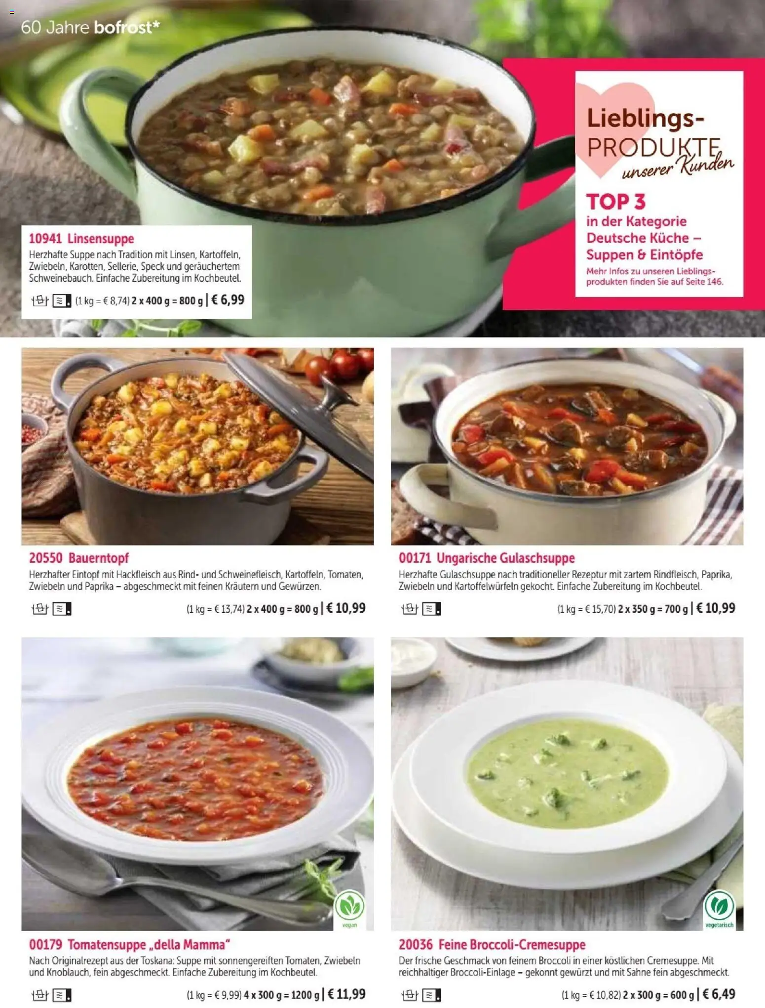 Bofrost Katalog – gültig ab 07.09.2026 | Seite: 94 | Produkte: Top, Küche, Zwiebeln, Paprika