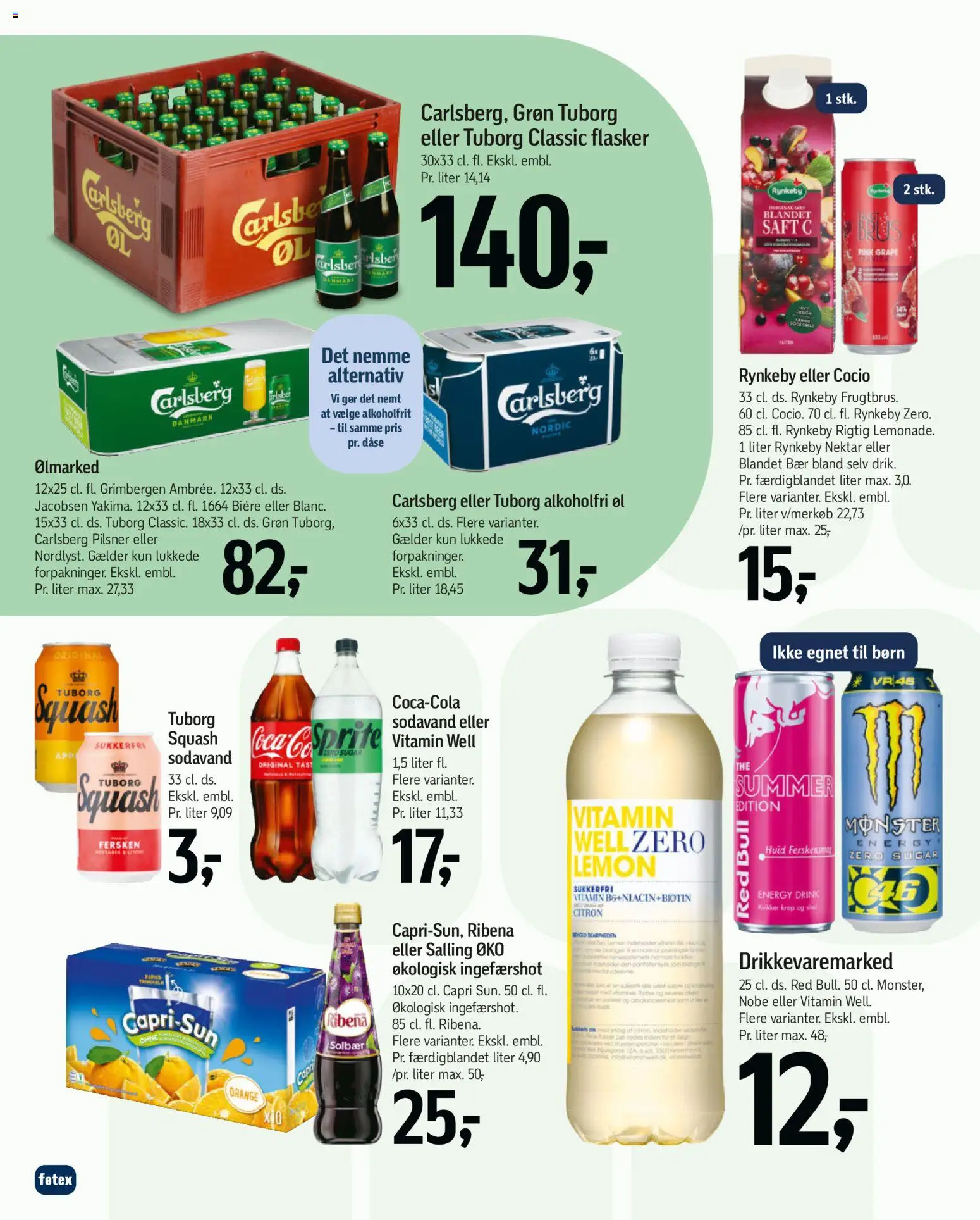 Føtex tilbudsavis – gyldig fra 15.05.2026 | Side: 40 | Produkter: Øl, Squash, Solbær, Ingefærshot