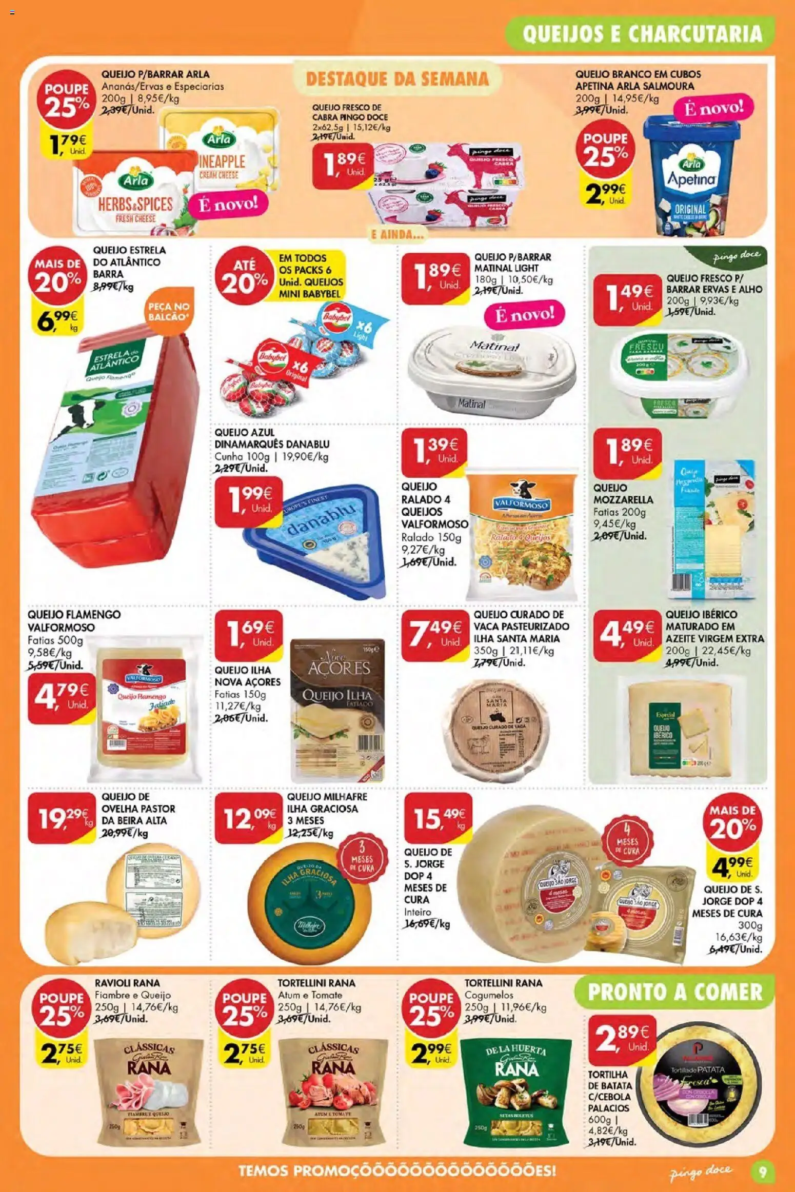 Pingo Doce Poupe Esta Semana Açores │ válido de 28.05.2026 | Página: 9 | Produtos: Batata, Azeite, Cream cheese, Cogumelos