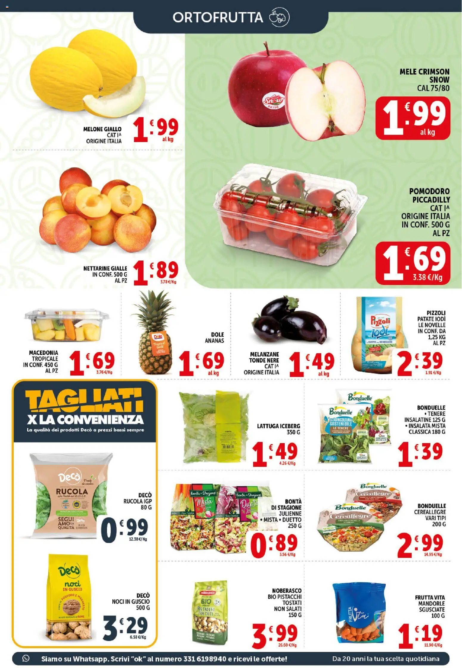 Volantino Decò del 20.05.2026 | Pagina: 5 | Prodotti: Mele, Patate, Lattuga, Macedonia