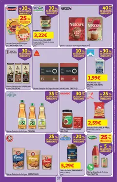 Pré-visualização Auchan folheto válido de 21.05.2026 | Página: 37 | Produtos: Açúcar, Tomate, Batatas fritas, Creme