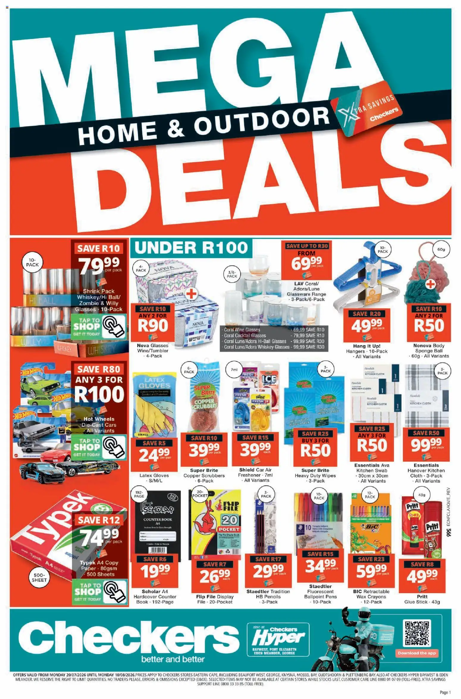 New Checkers catalogue – valid from 20/07/2026 | Page: 13 | Products: Wax, Wine, Tap, Whiskey
