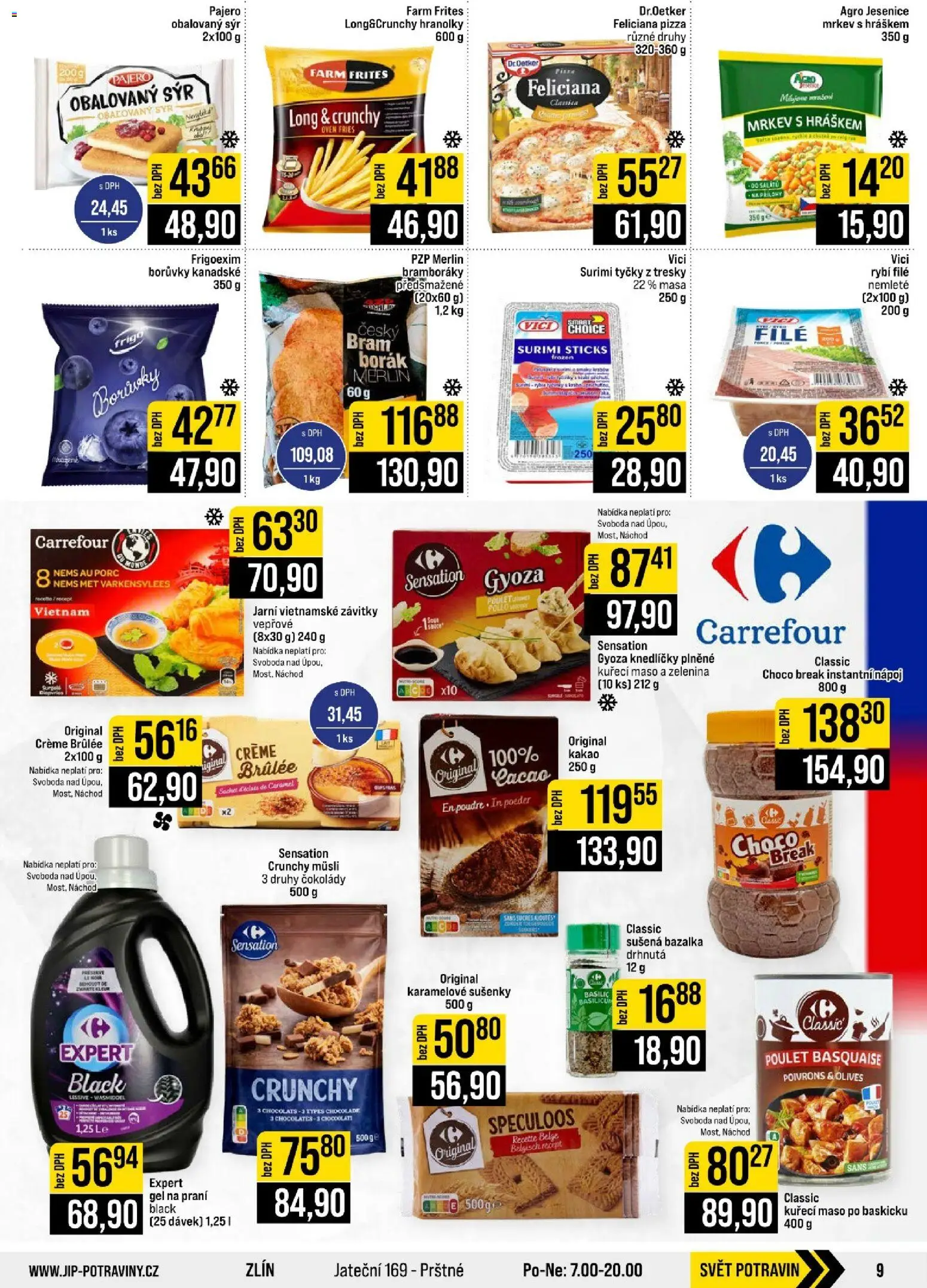 Jip leták - Cash & Carry od 21.10.2026 | Strana: 9 | Produkty: Gel na praní, Gyoza, Obalovaný sýr, Zelenina