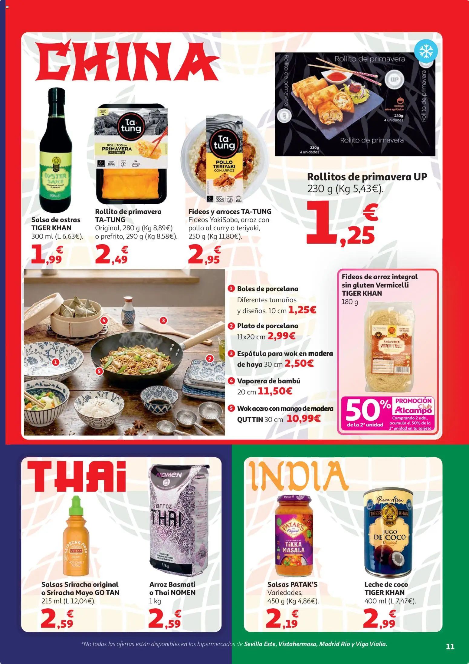Alcampo  HG Unico Mad │ válido desde el 07.04.2026 | Página: 12 | Productos: Jugo, Fideos, Fideos de arroz, Ρούτερ