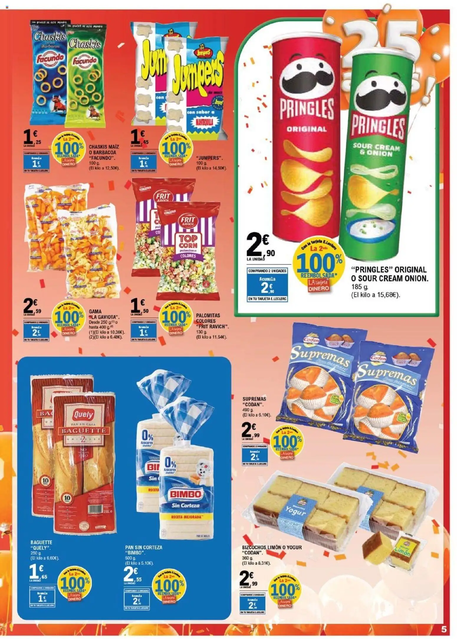 E.Leclerc folleto Salamanca │ válido desde el 15/07/2026 | Página: 5 | Productos: Yogur, Pan, Barbacoa