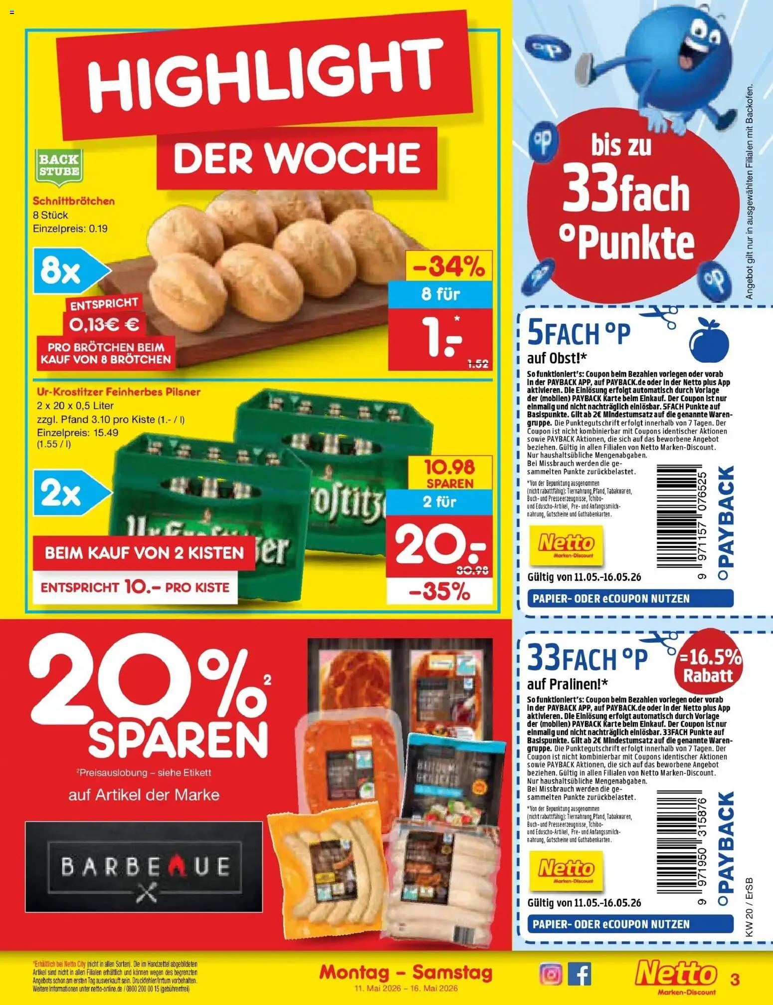 Netto Marken-Discount Prospekt Nordhausen	 – gültig ab 10.05.2026 | Seite: 3 | Produkte: Obst