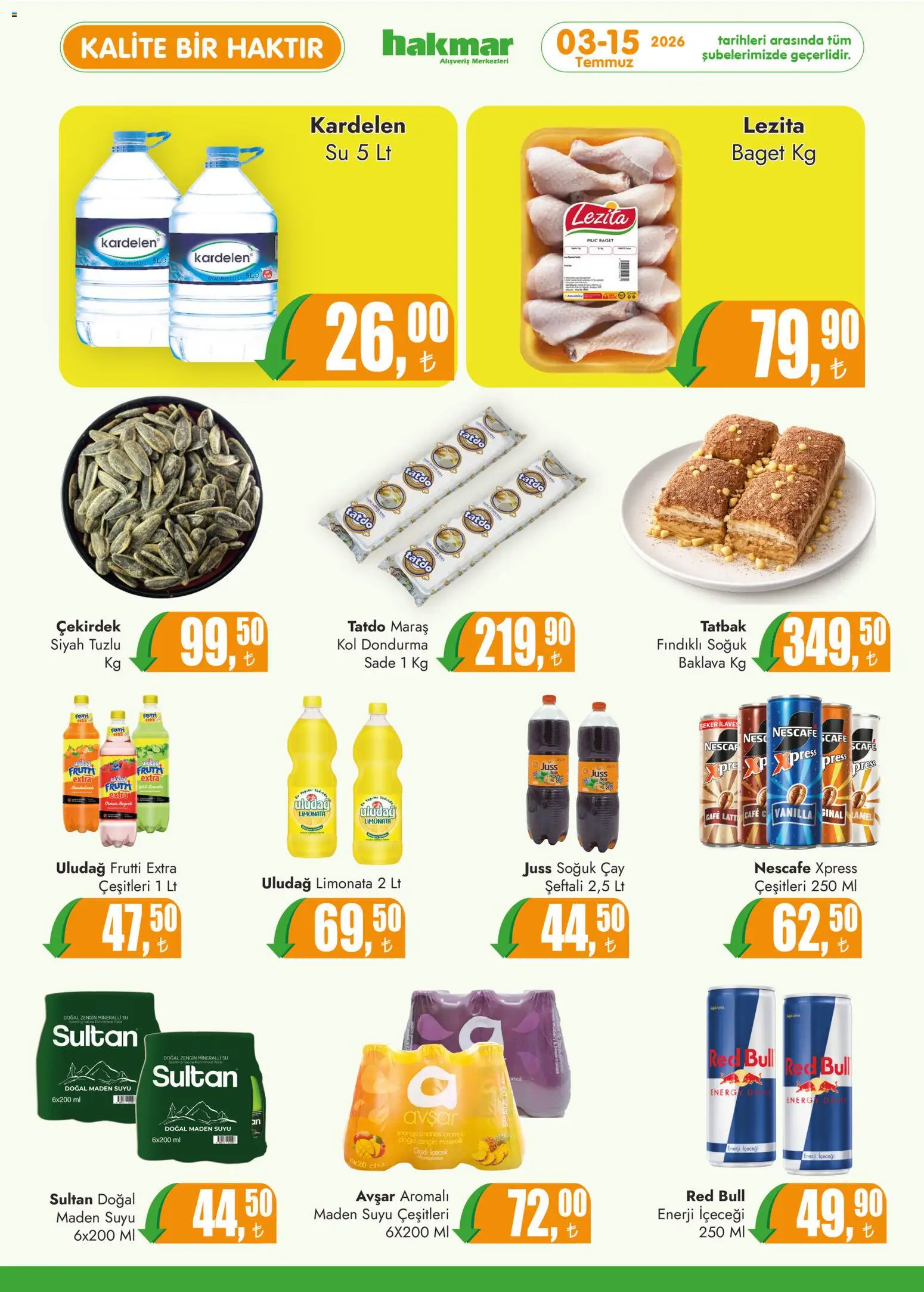 Hakmar Katalog - 03 Temmuz 2026 tarihinden itibaren geçerlidir | Sayfa: 4 | Ürünler: Limonata, Ananas, Şeker, Enerji içeceği