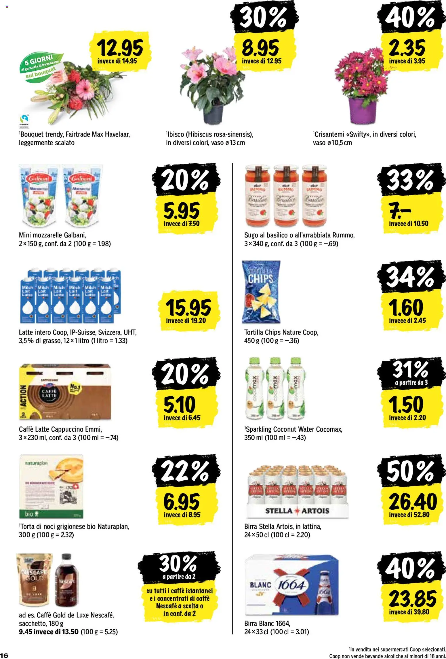 Coop aktionen IT – gültig ab 09.07.2026 | Seite: 16 | Produkte: Milch, Chips