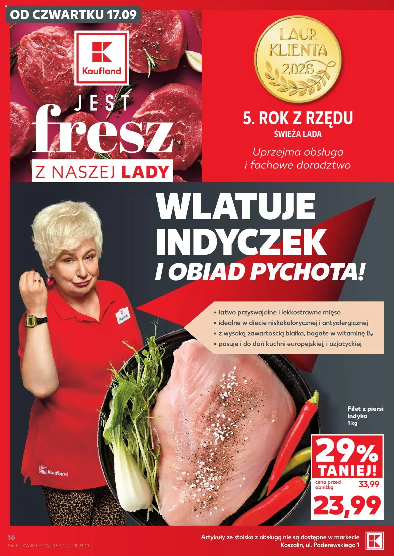 Kaufland Polsko leták od 17.09.2026 | Strana: 16 | Produkty: Filet