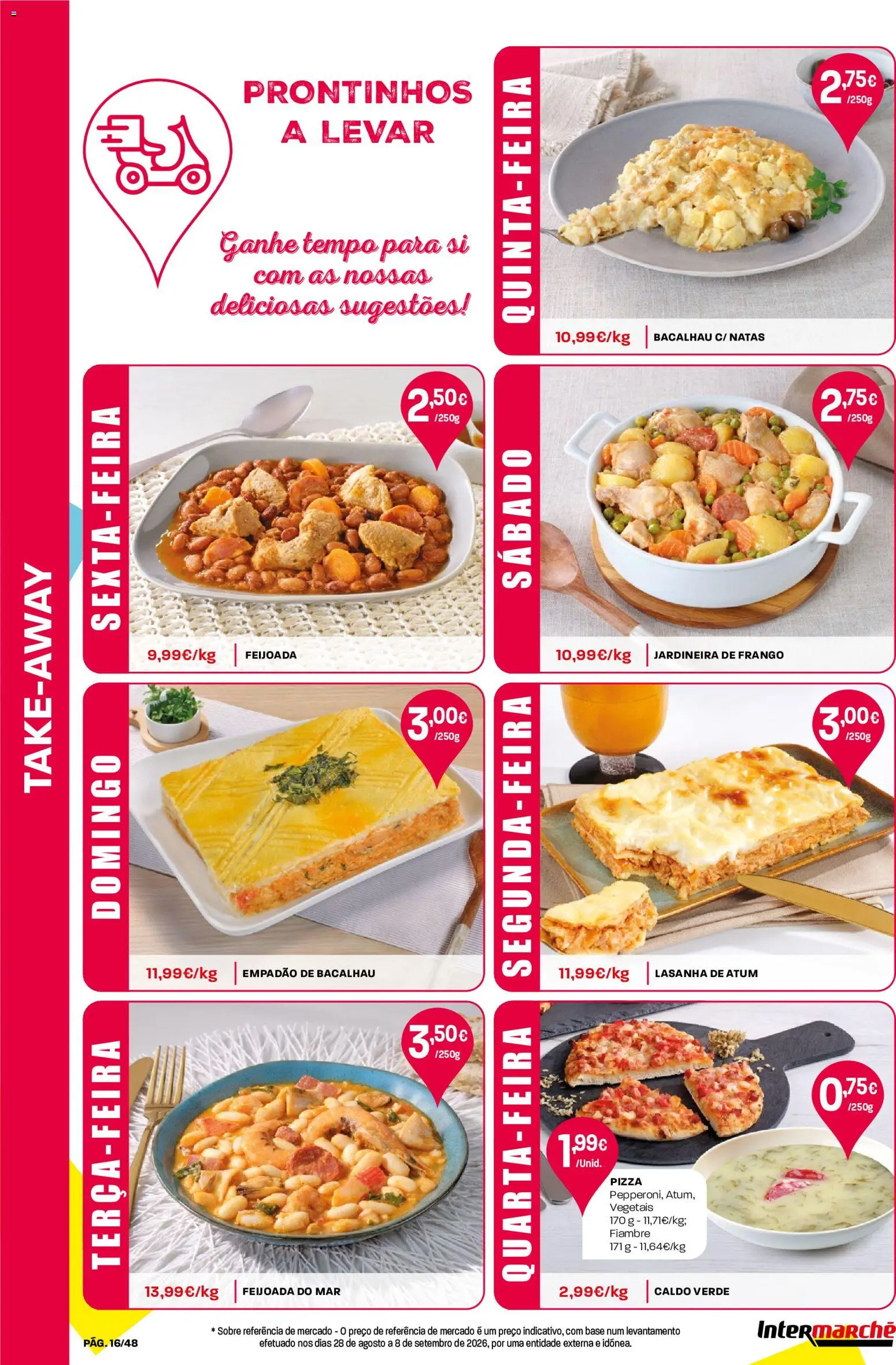 Intermarché folheto │ válido de 08/10/2026 | Página: 16 | Produtos: Lasanha, Base, Caldo, Pizza