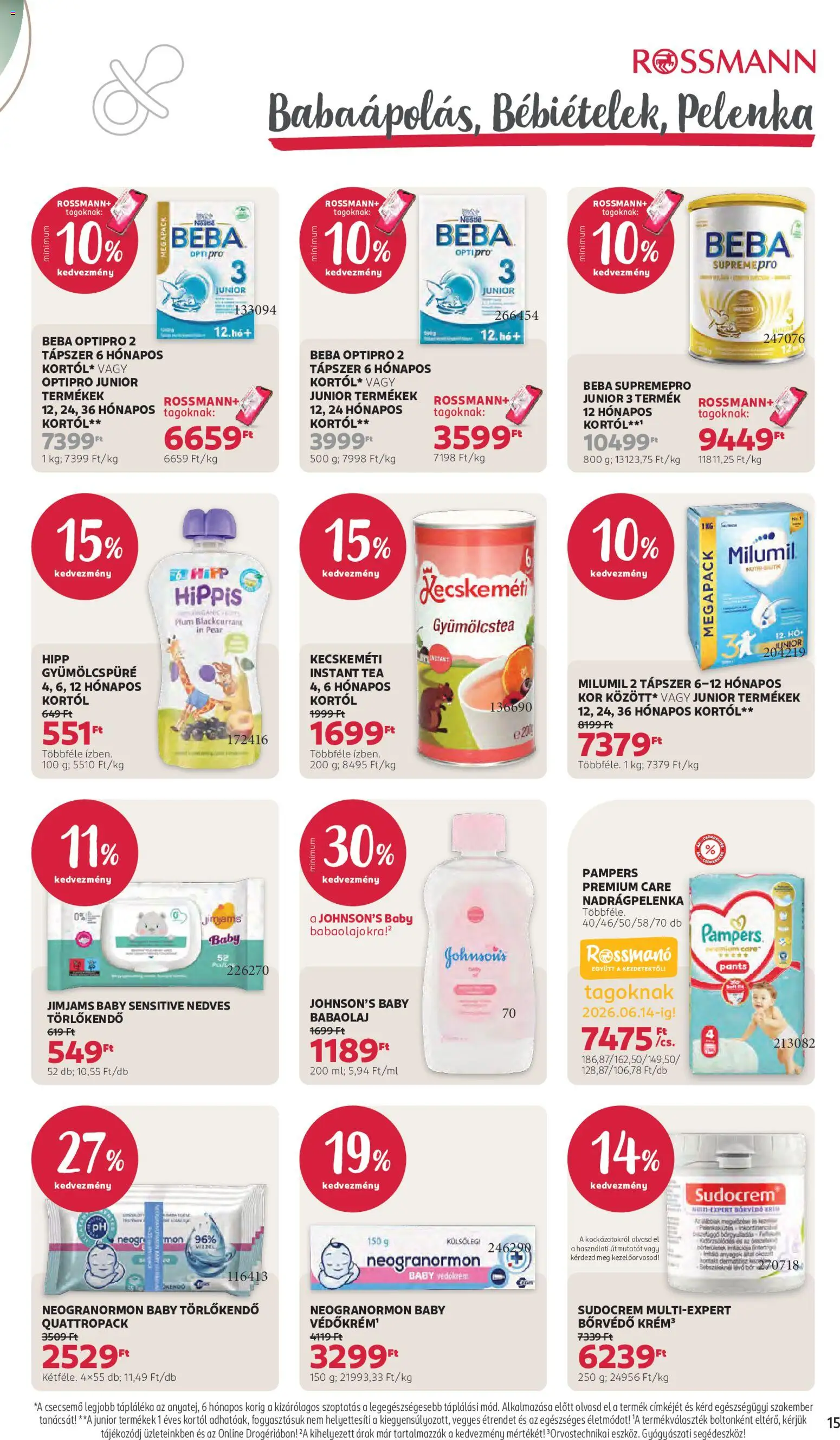 Rossmann akciós ujság - amely érvényes a következő dátumtól: 01.06.2026 | Oldal: 17 | Termékek: Törlőkendő, Pelenka, Gyümölcstea, Nedves törlőkendő