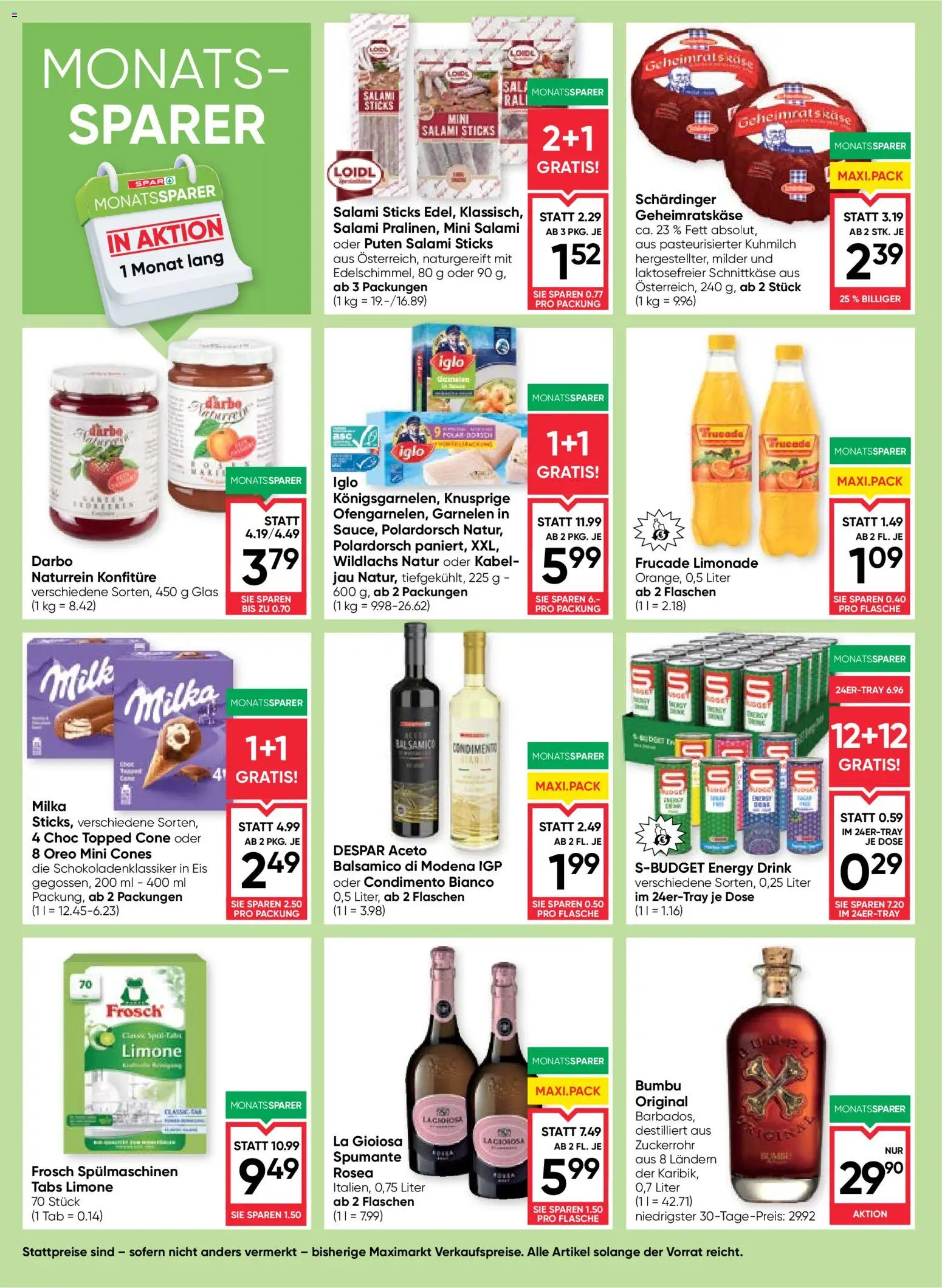 Maximarkt Flugblatt gültig ab 06.08.2026 | Seite: 6 | Produkte: Eis, Kabel, Salami