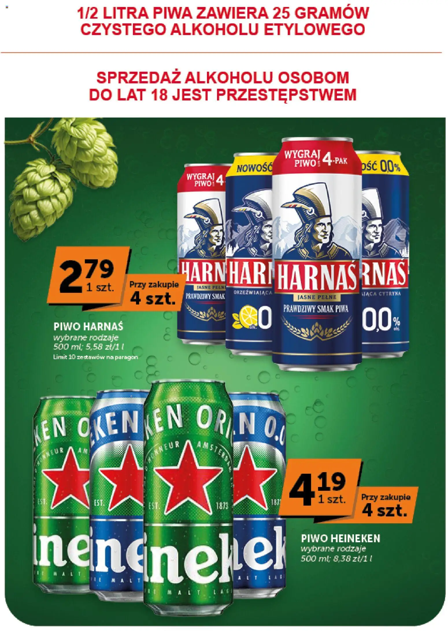 ABC gazetka od 27.08.2026 | Strona: 21 | Produkty: Piwo Heineken, Piwo Harnaś, Harnaś, Piwo