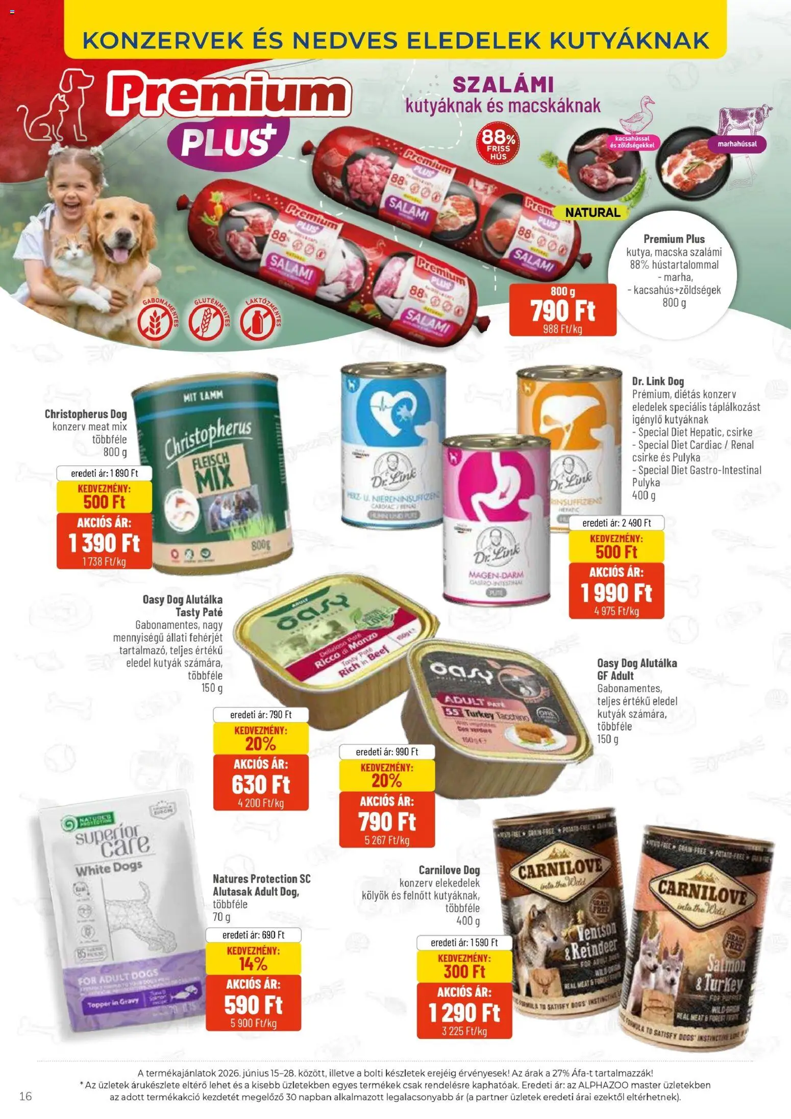 AlphaZoo akciós ujság - amely érvényes a következő dátumtól: 15.06.2026 | Oldal: 16 | Termékek: Szalámi