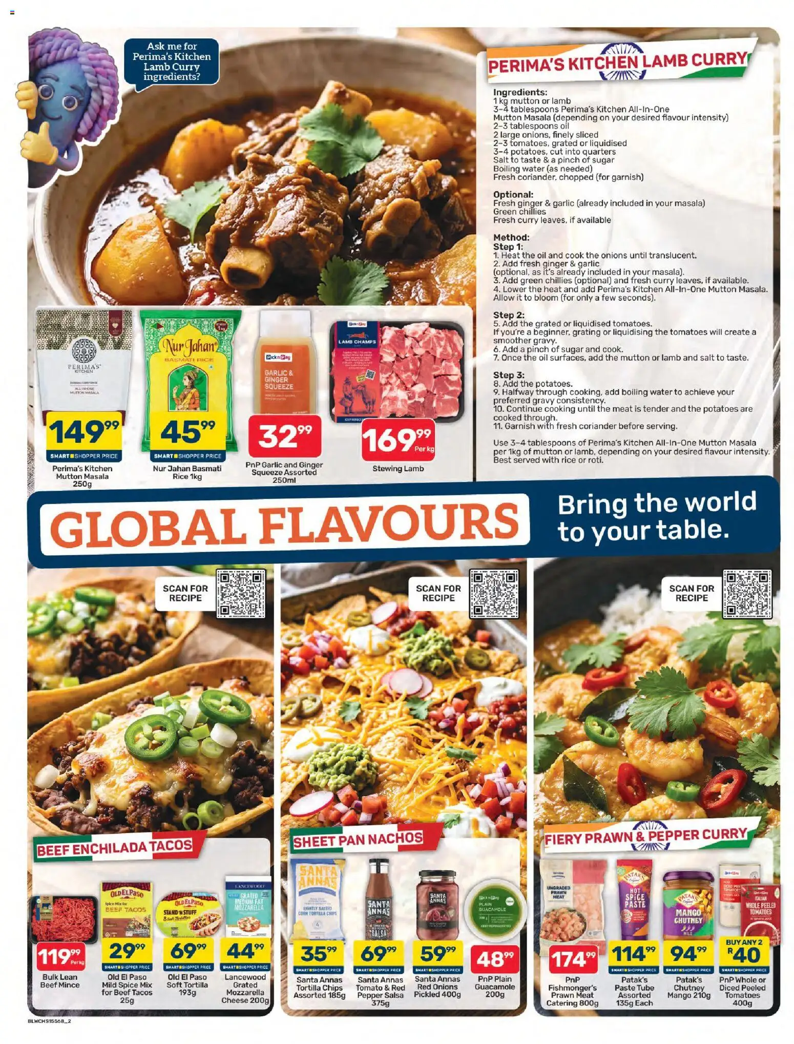 New Pick n Pay catalogue – valid from 23/10/2026 | Page: 2 | Products: Chutney, Sugar, Garlic, Mozzarella